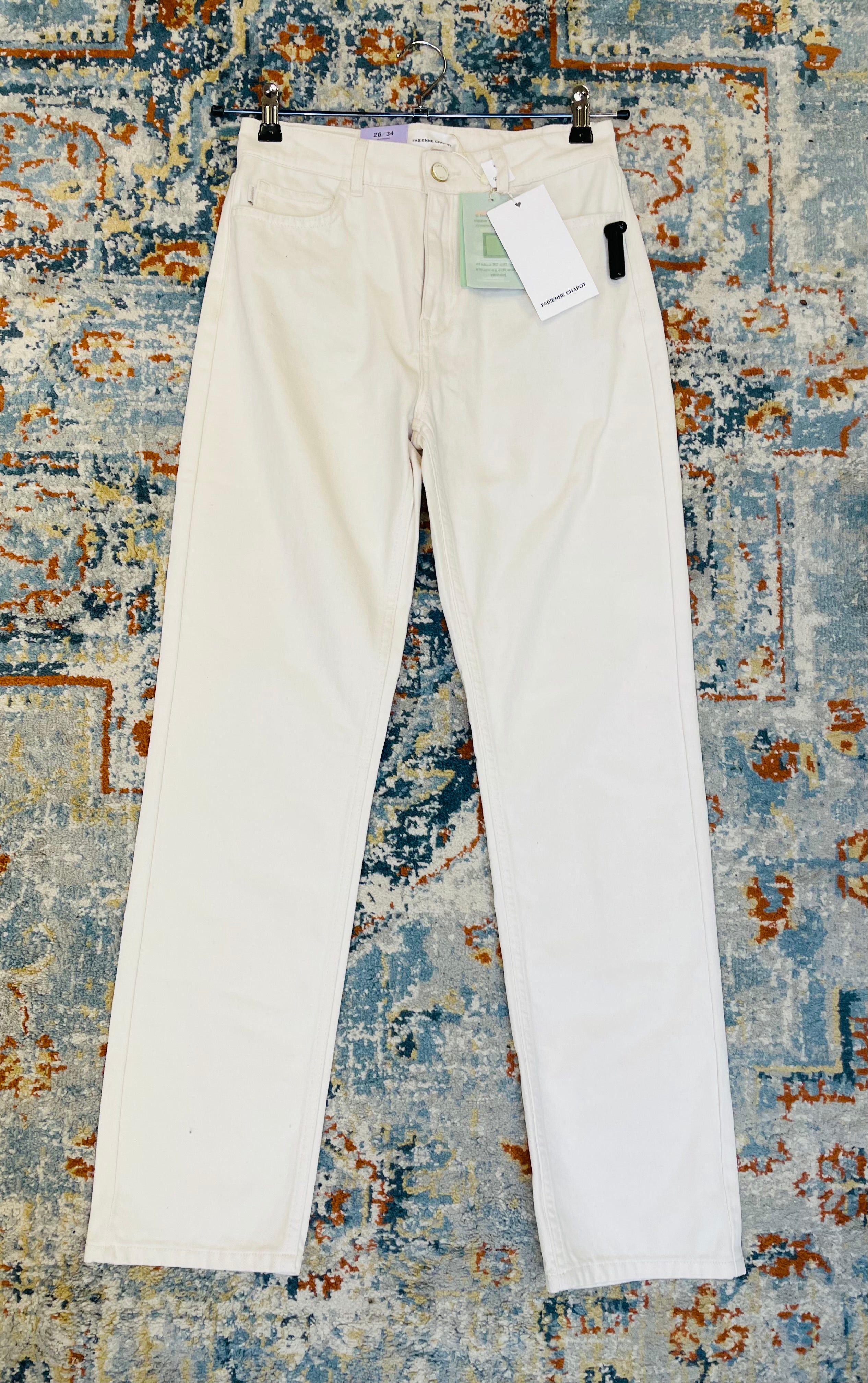 Fabienne Chapot broek w26 L34 nieuw met labels jeans wit