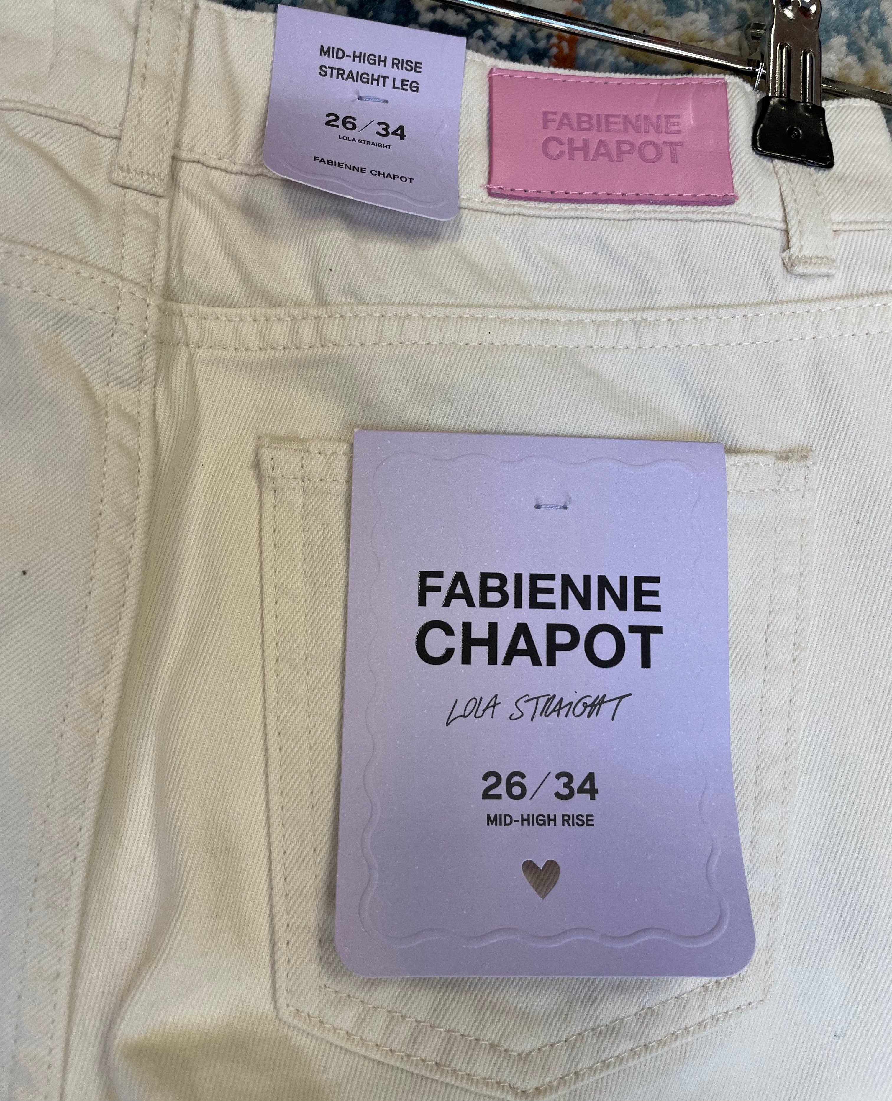 Fabienne Chapot broek w26 L34 nieuw met labels jeans wit
