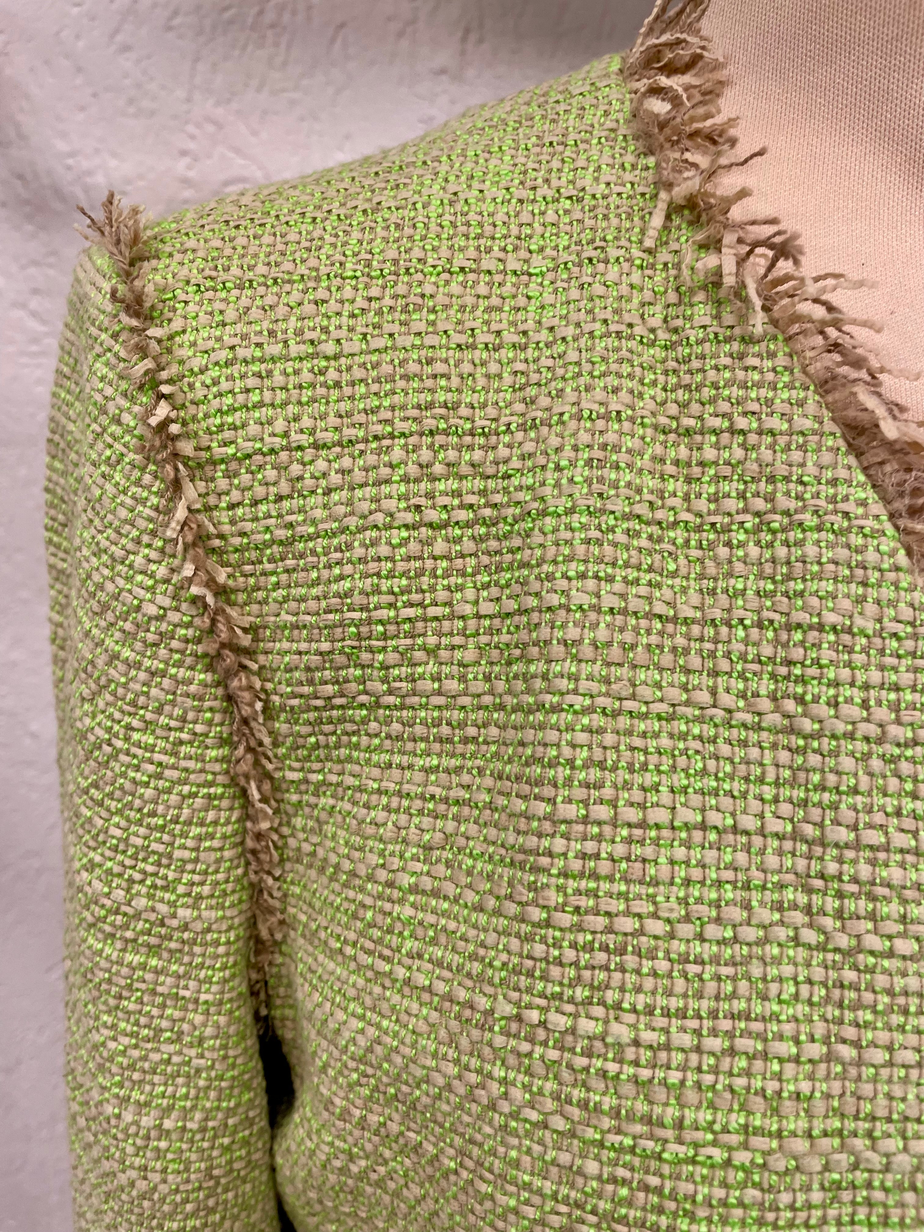 Marc Cain jas blazer groen beige maat 5 XL 42