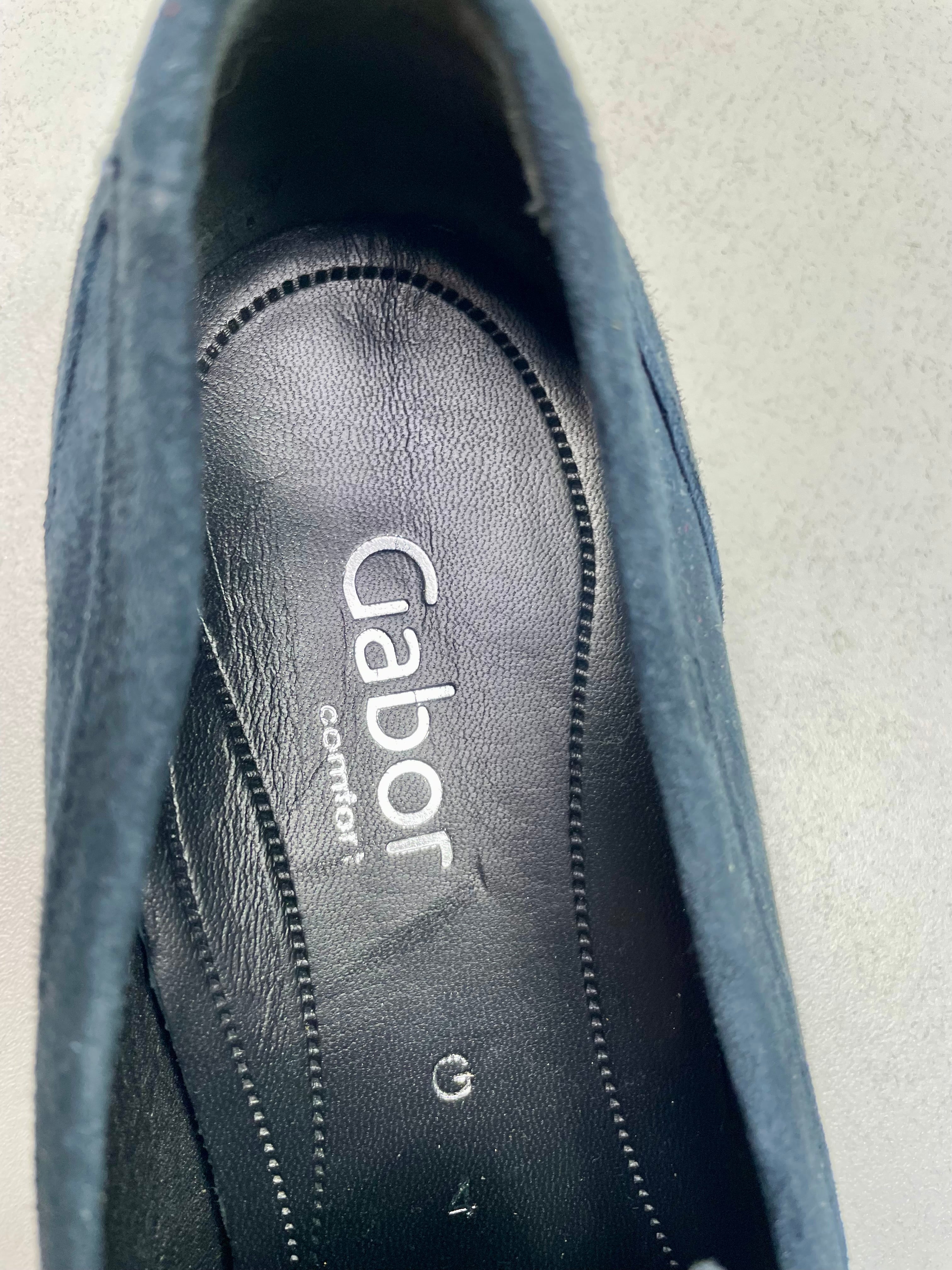 Gabor loafers instappers maat 4 37 donkerblauw nubuck