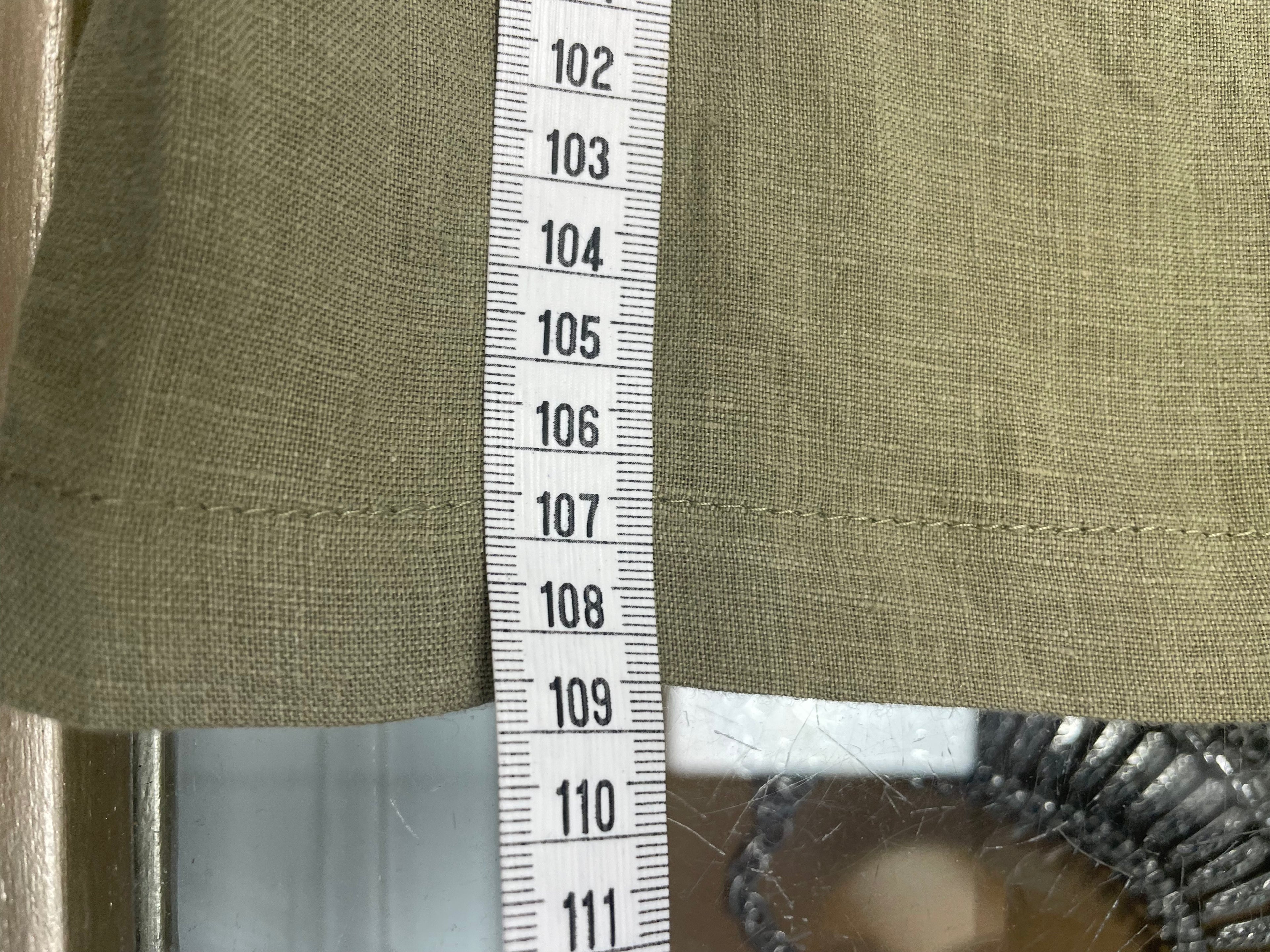 Drykorn broek linnen palazzo mosgroen maat L / XL