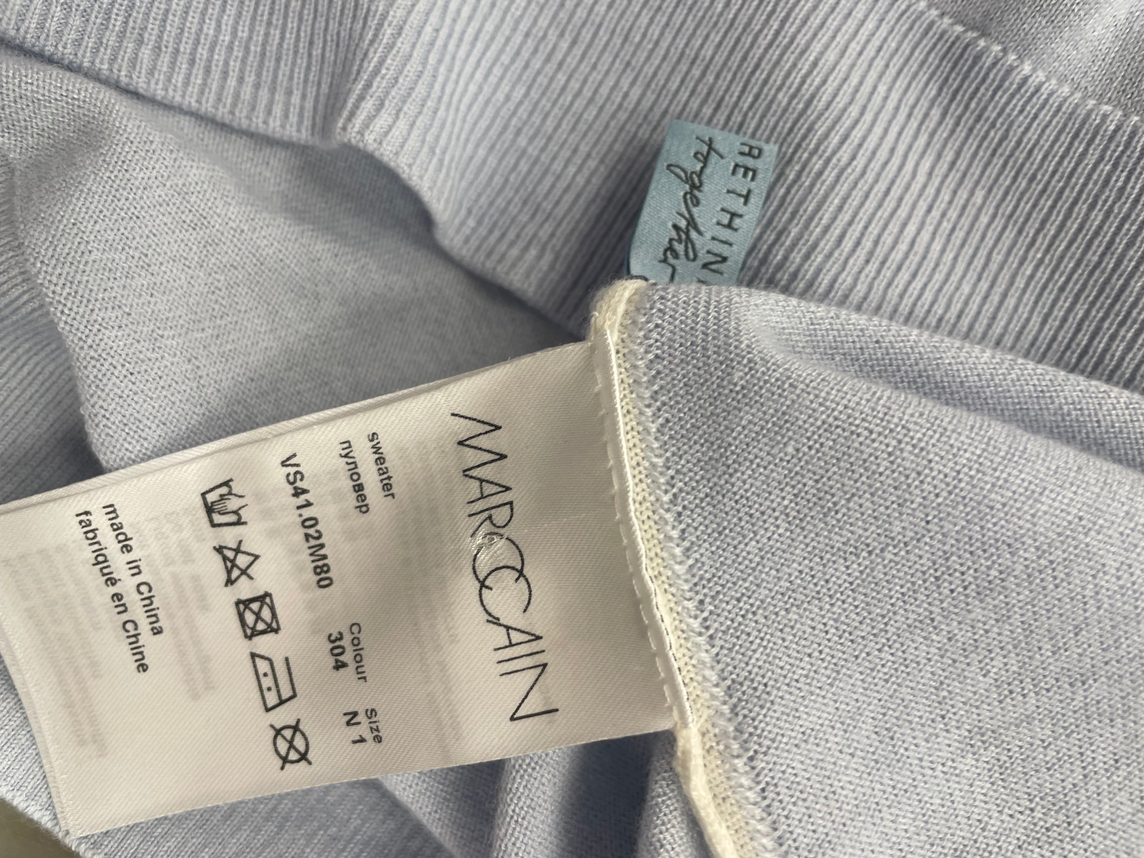 Marc Cain trui lichtblauw maat 1 / XS / 34 wol kasjmier viscose