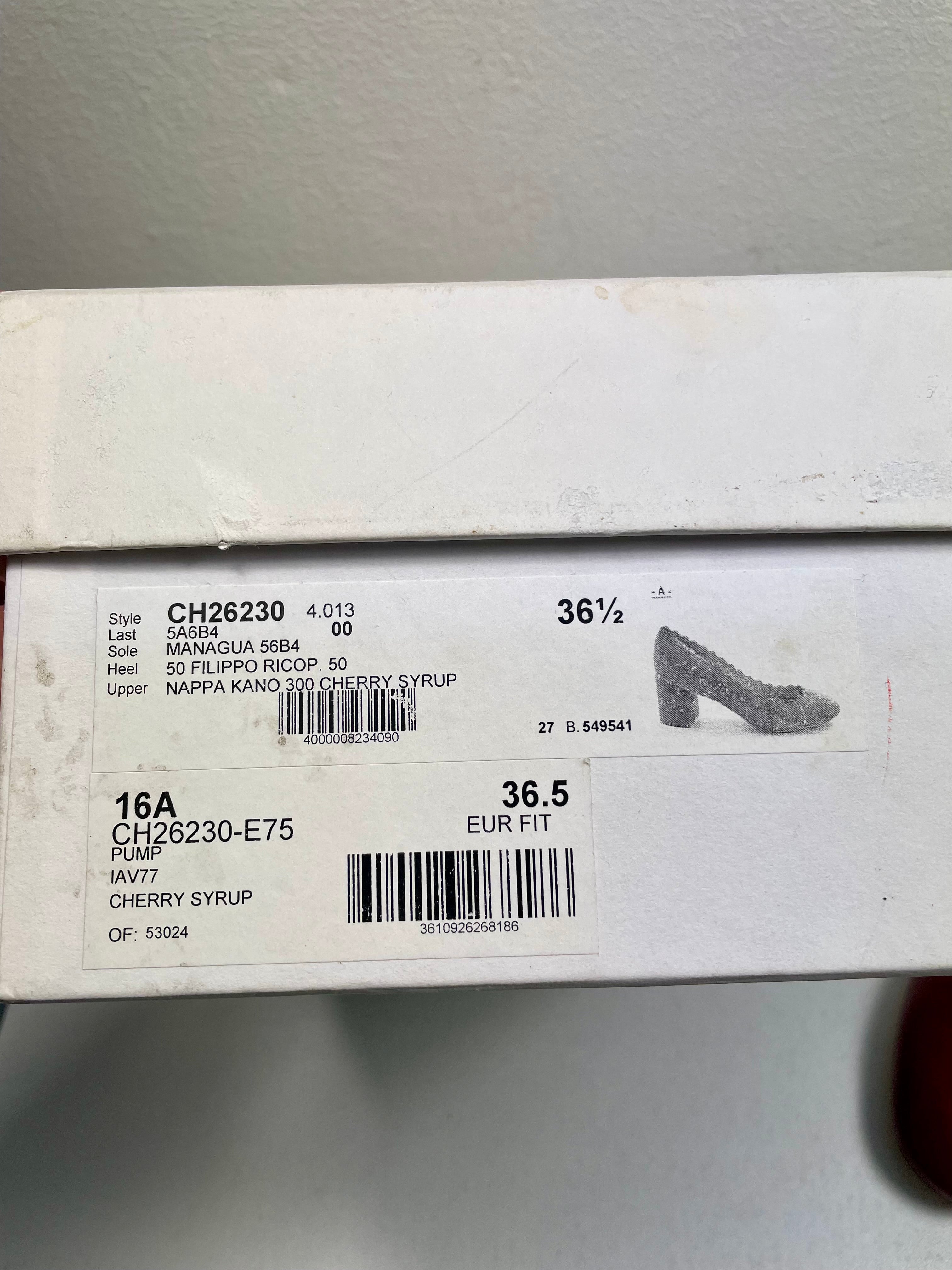 Chloé schoenen pumps leer Bordeaux rood maat 36 1/2