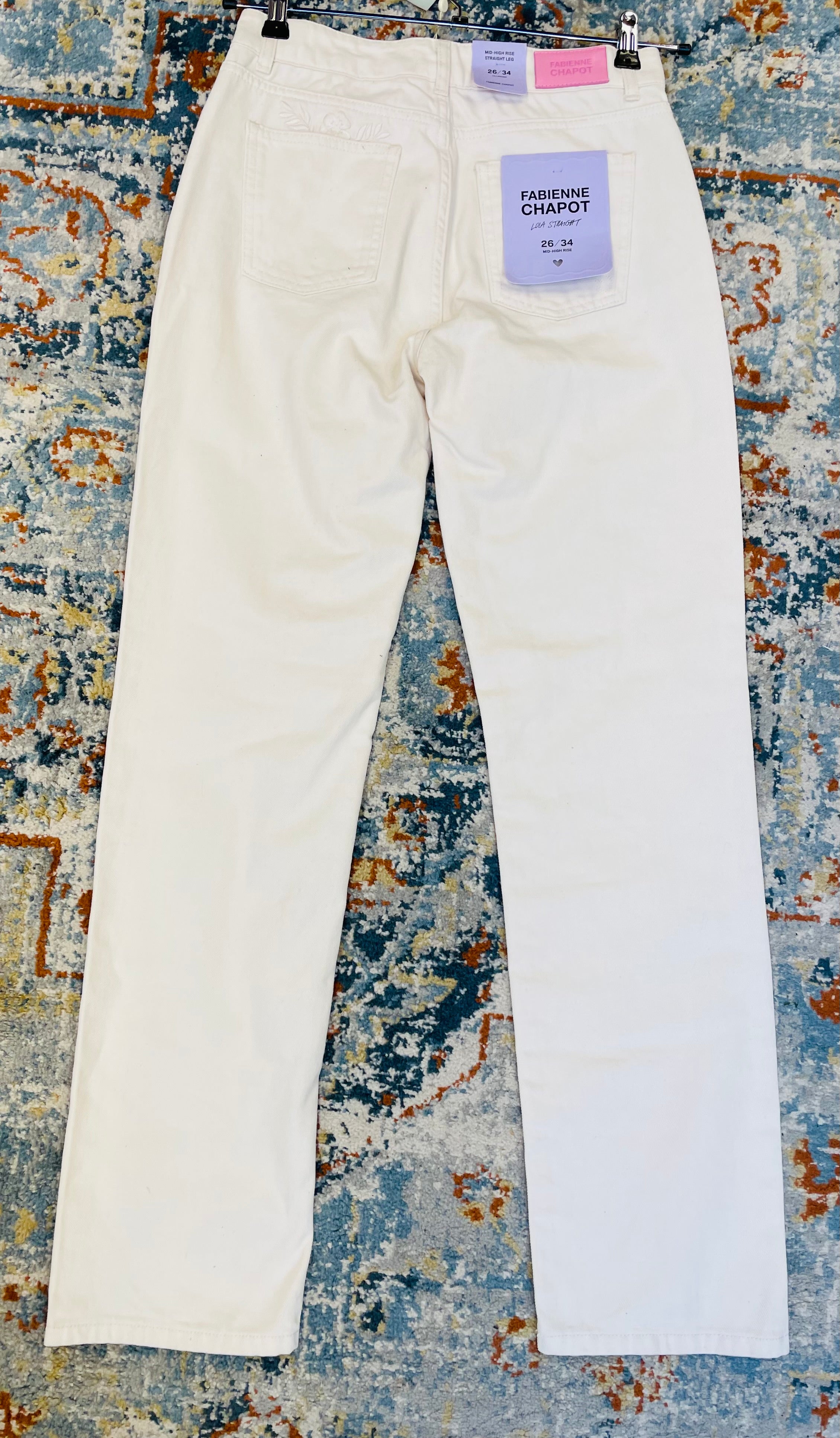 Fabienne Chapot broek w26 L34 nieuw met labels jeans wit