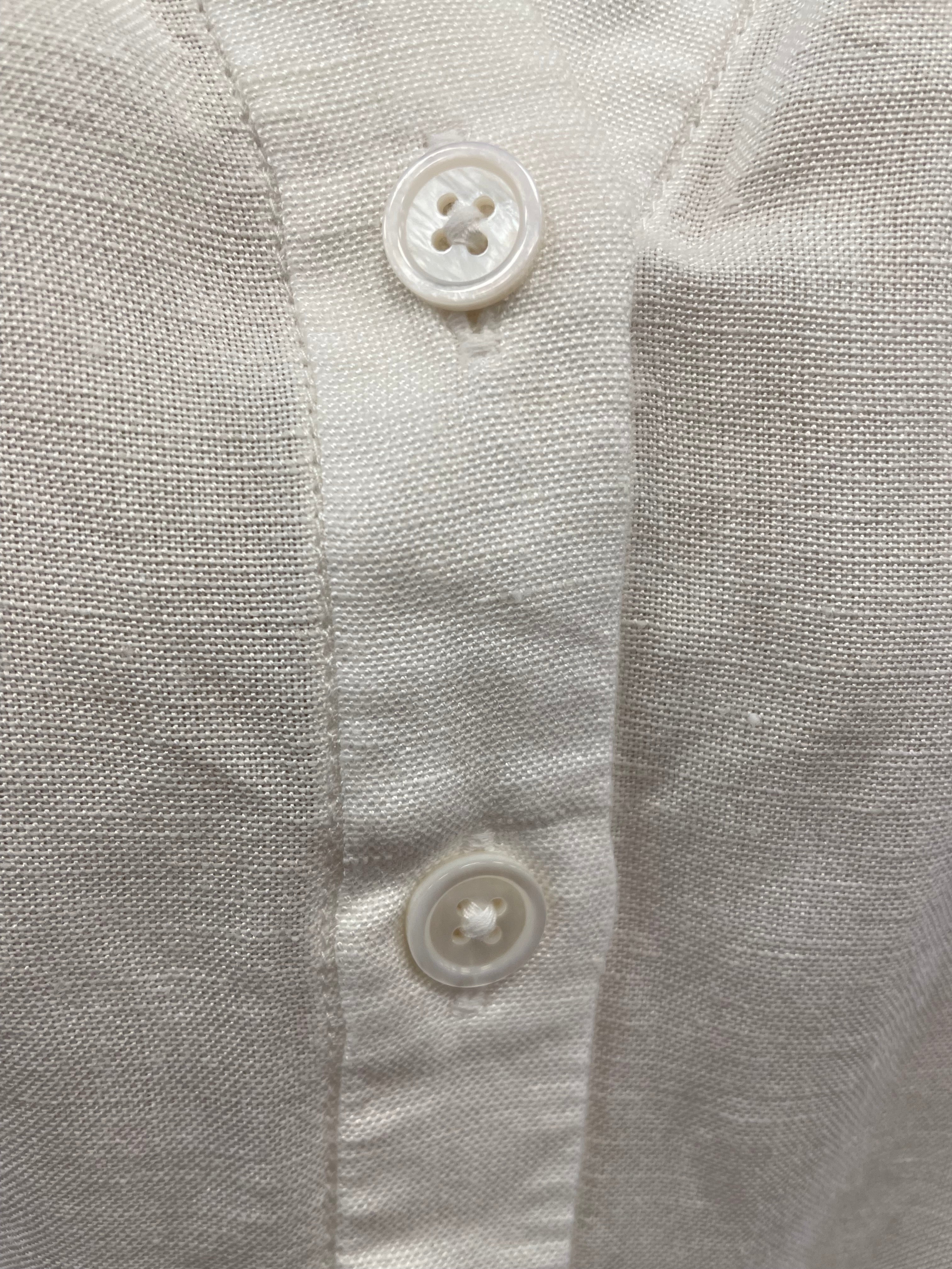 Gustav blouse maat L 40 wit roze linnen viscose