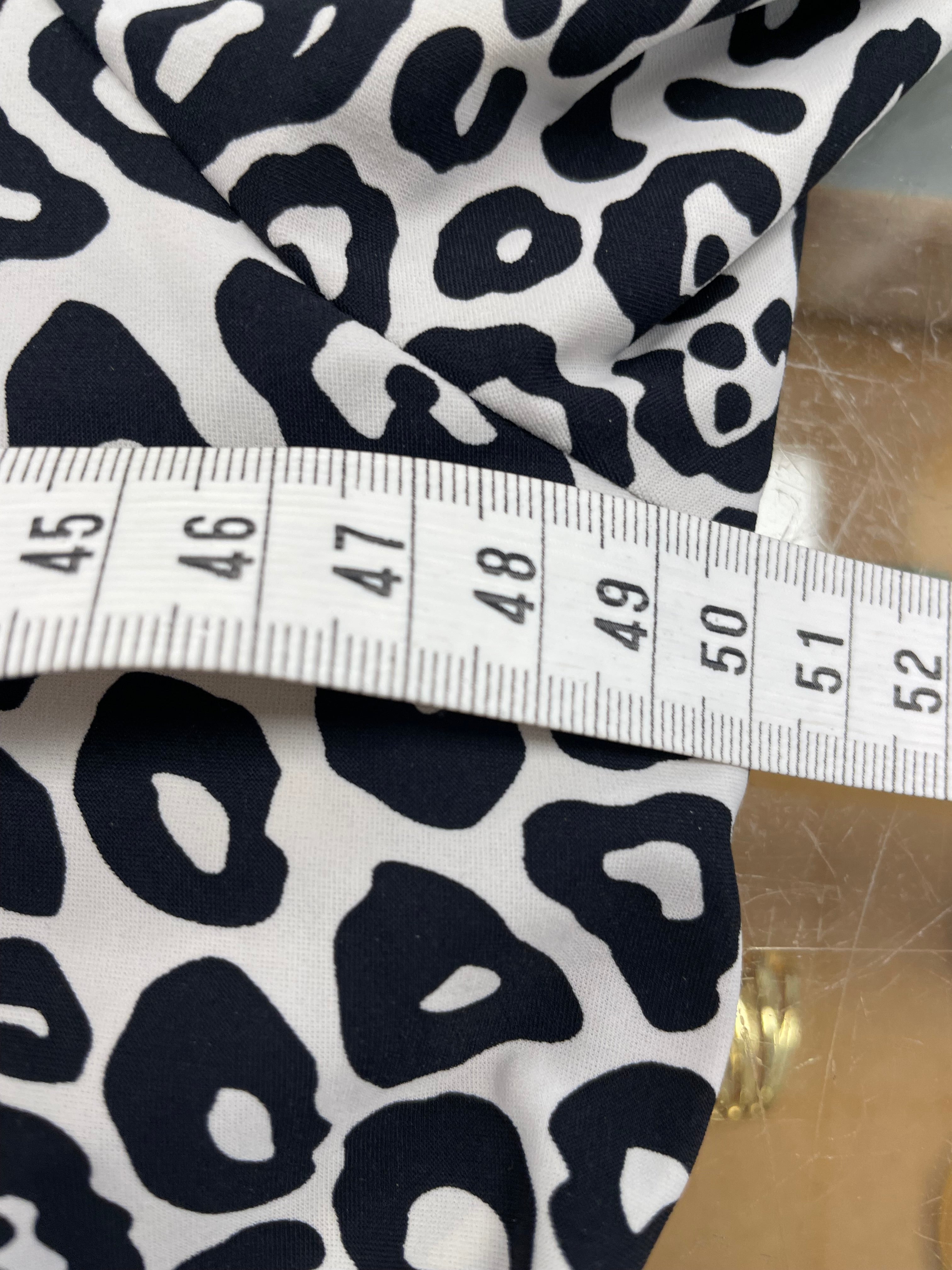 Studio Anneloes shirt maat L 40 zwart wit animal travelstof