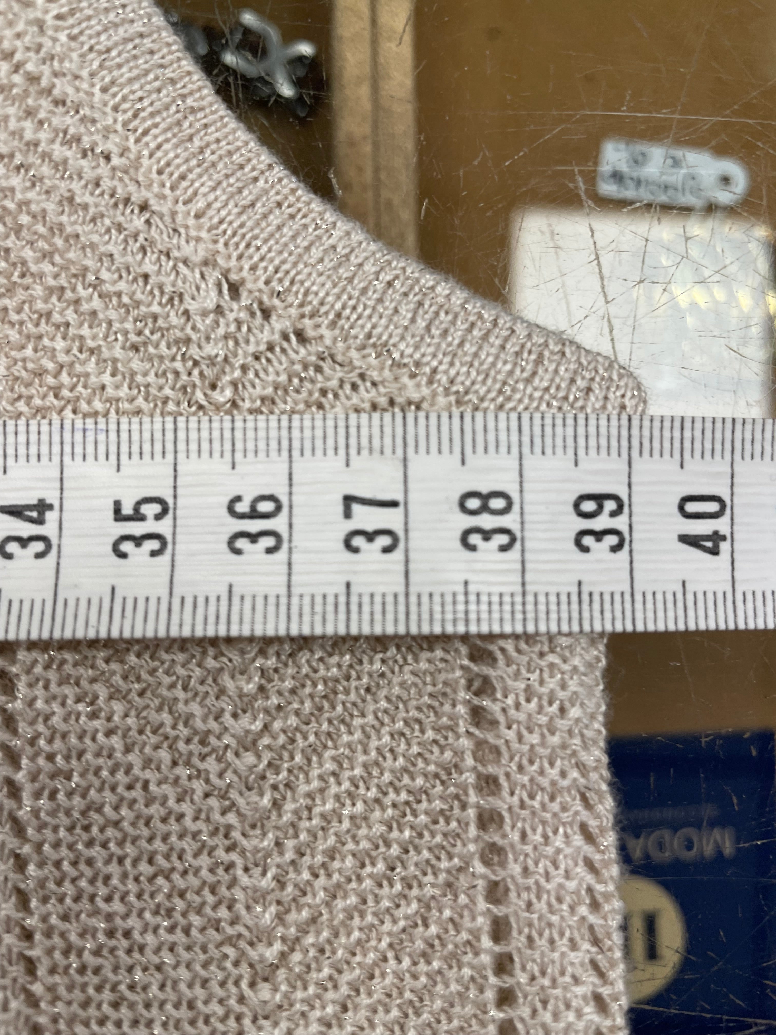 Esqualo top nieuw met labels knitted ecru glitter maat XS 34