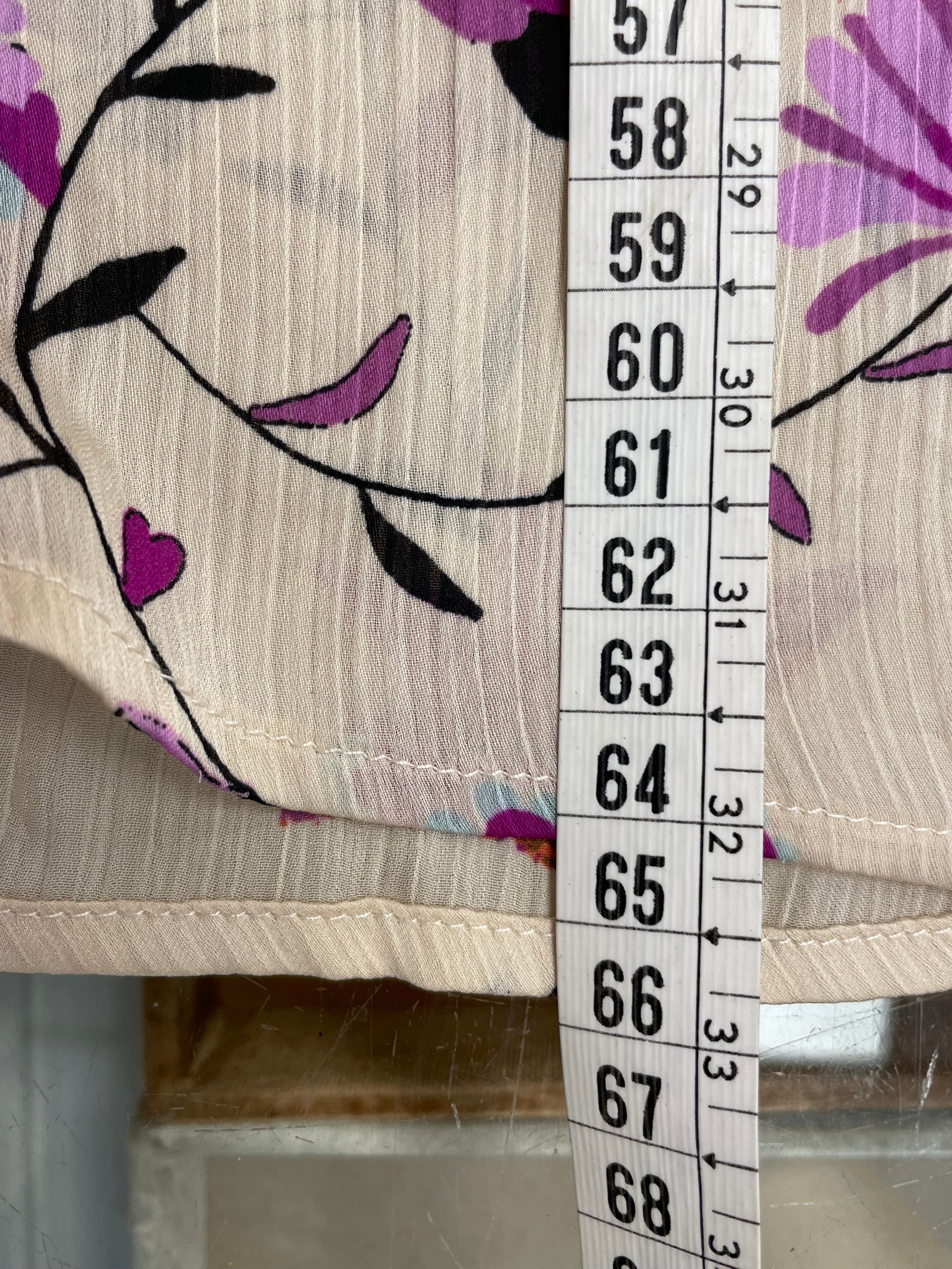 Fabienne Chapot blouse maat 34 XS ecru roze paars bloemen