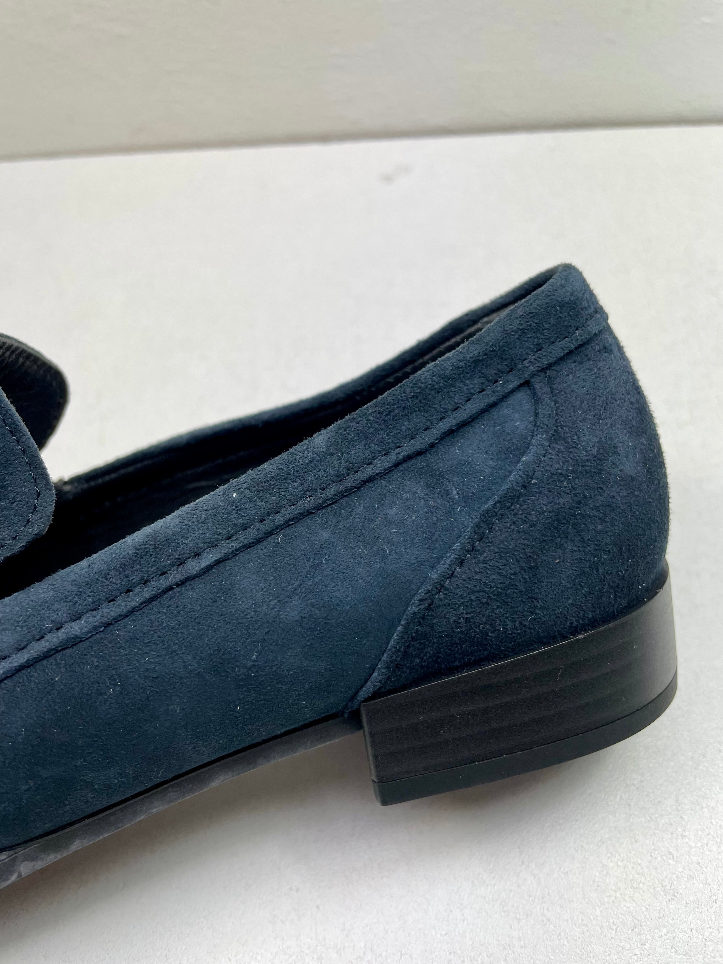 Gabor loafers instappers maat 4 37 donkerblauw nubuck