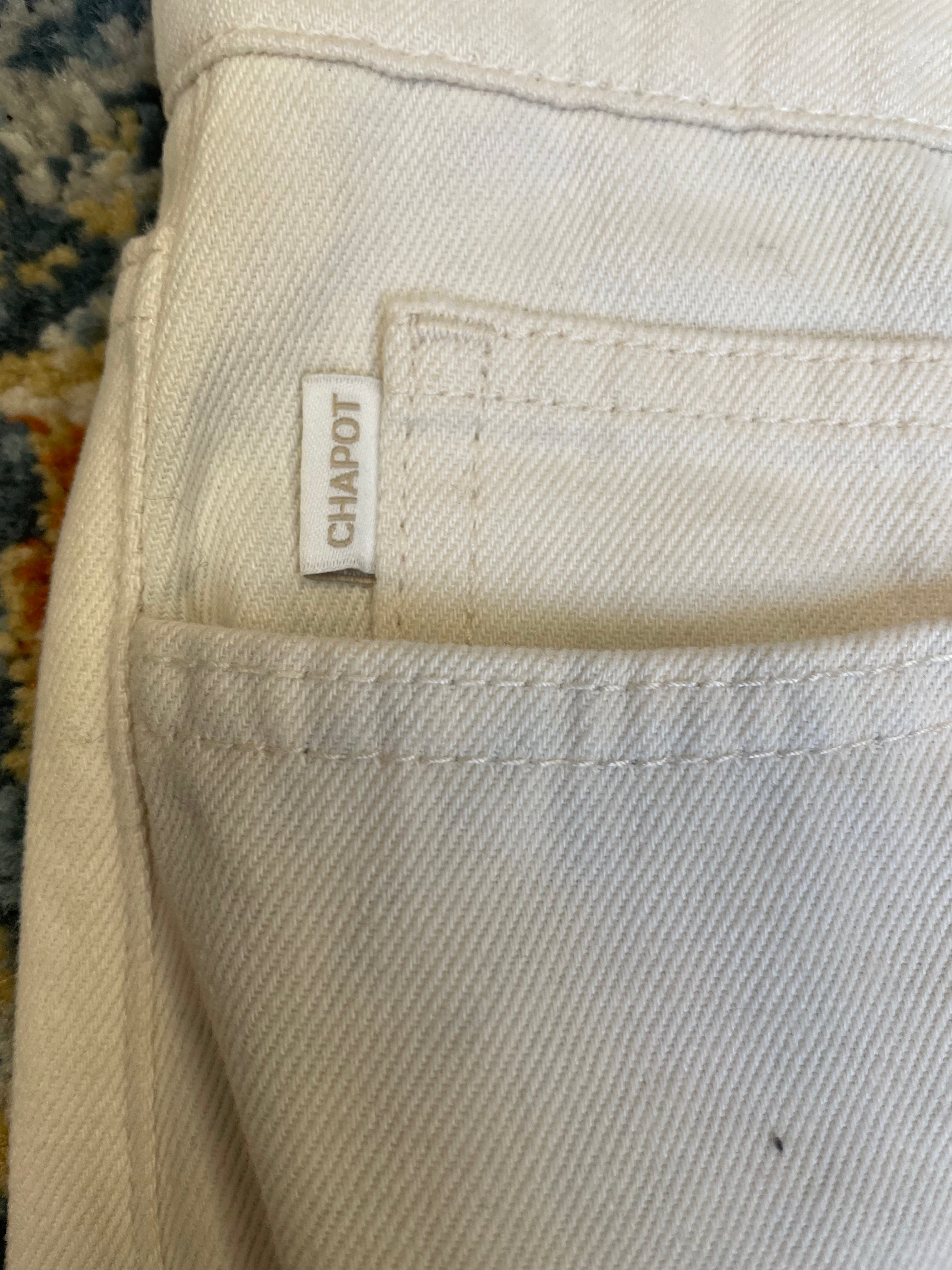 Fabienne Chapot broek w26 L34 nieuw met labels jeans wit