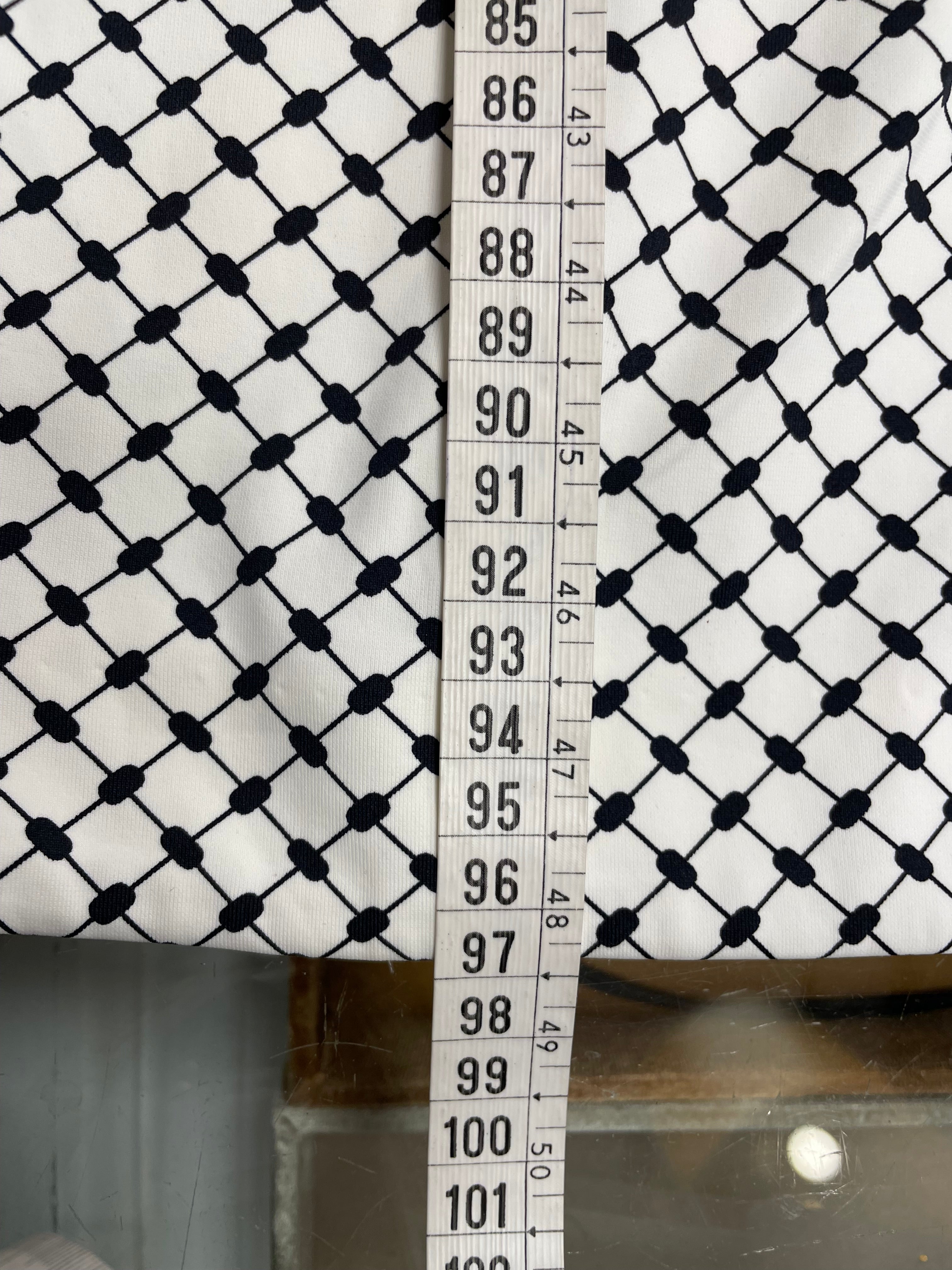 Marc Cain jurk maat 5 / 42 / XL wit zwart