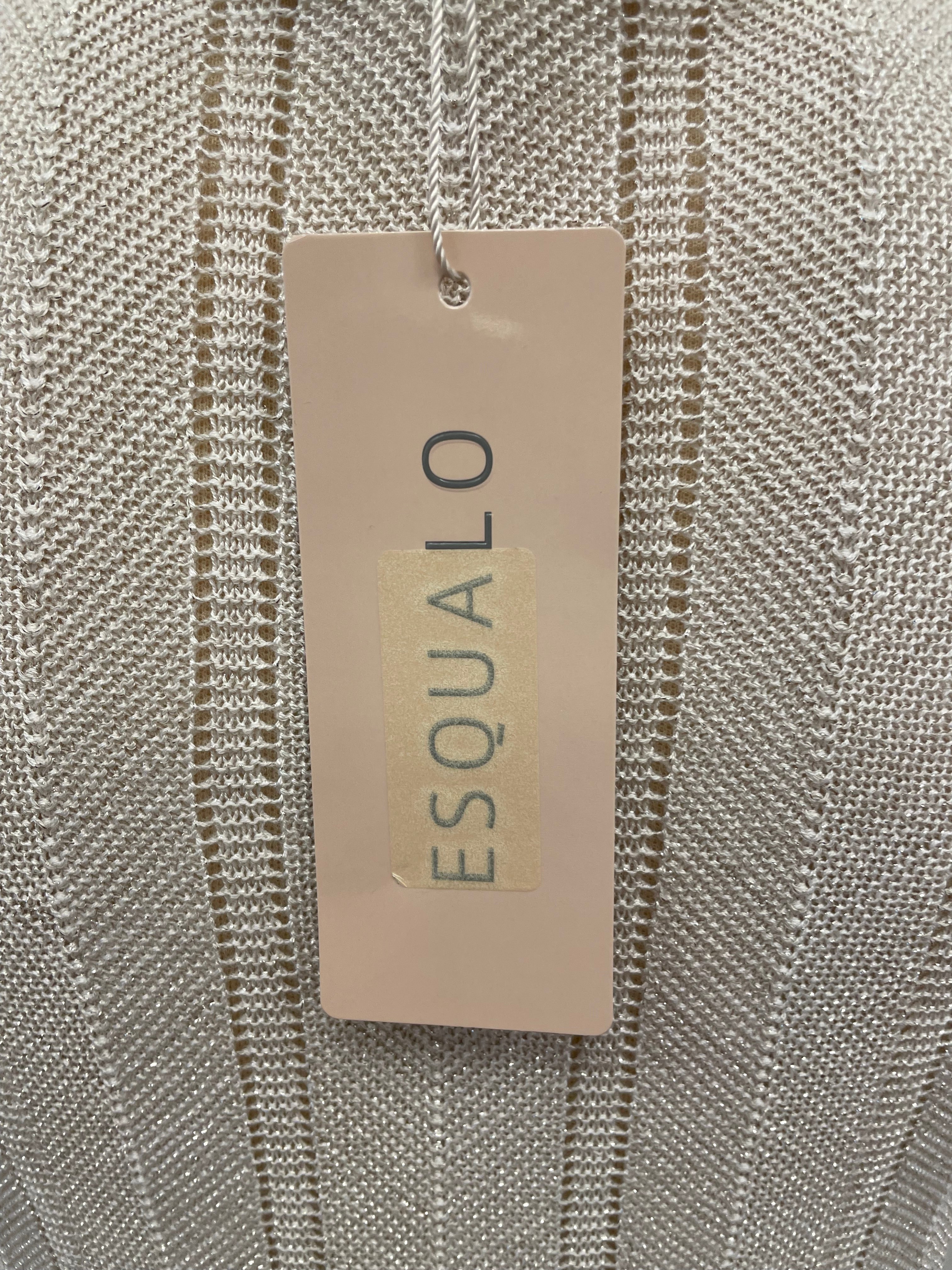 Esqualo top nieuw met labels knitted ecru glitter maat XS 34