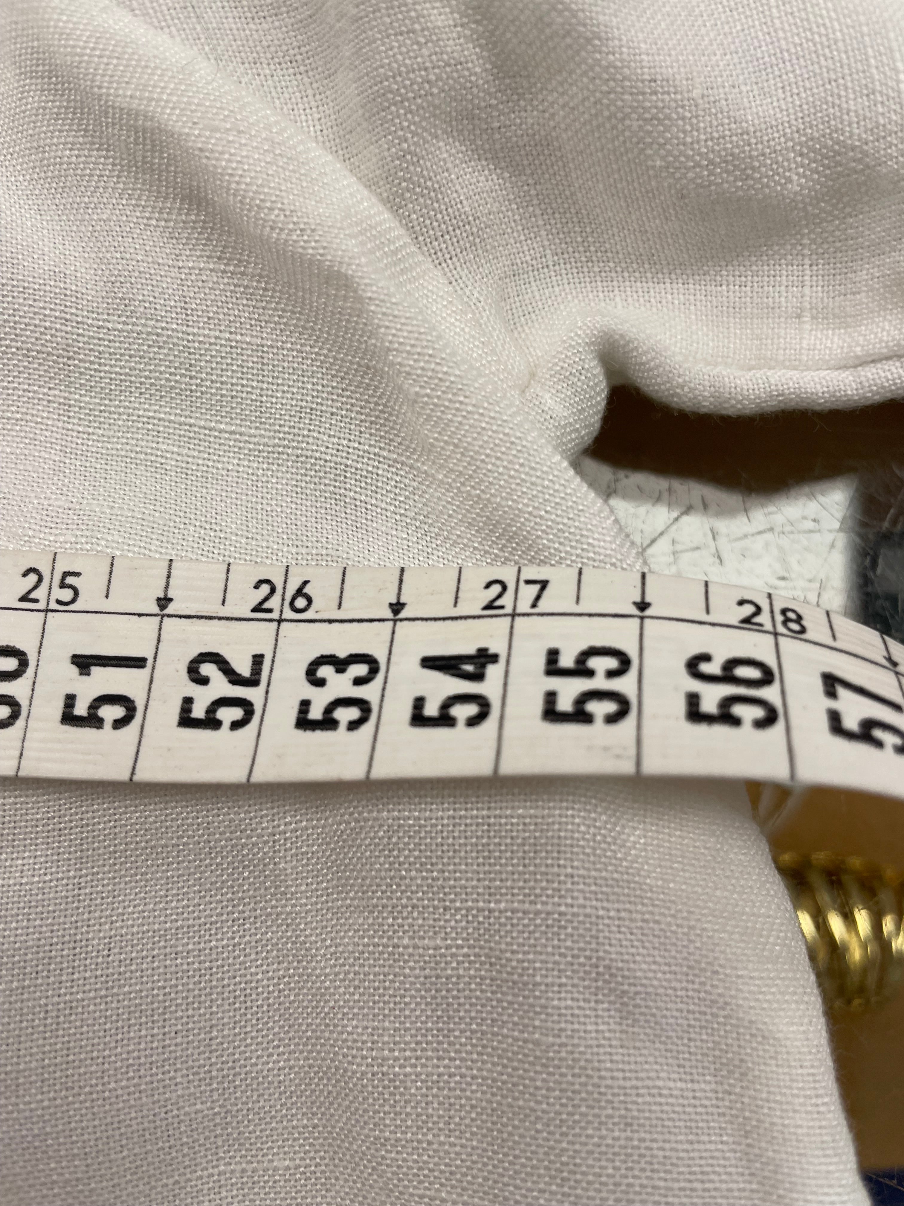 Gustav blouse maat L 40 wit roze linnen viscose