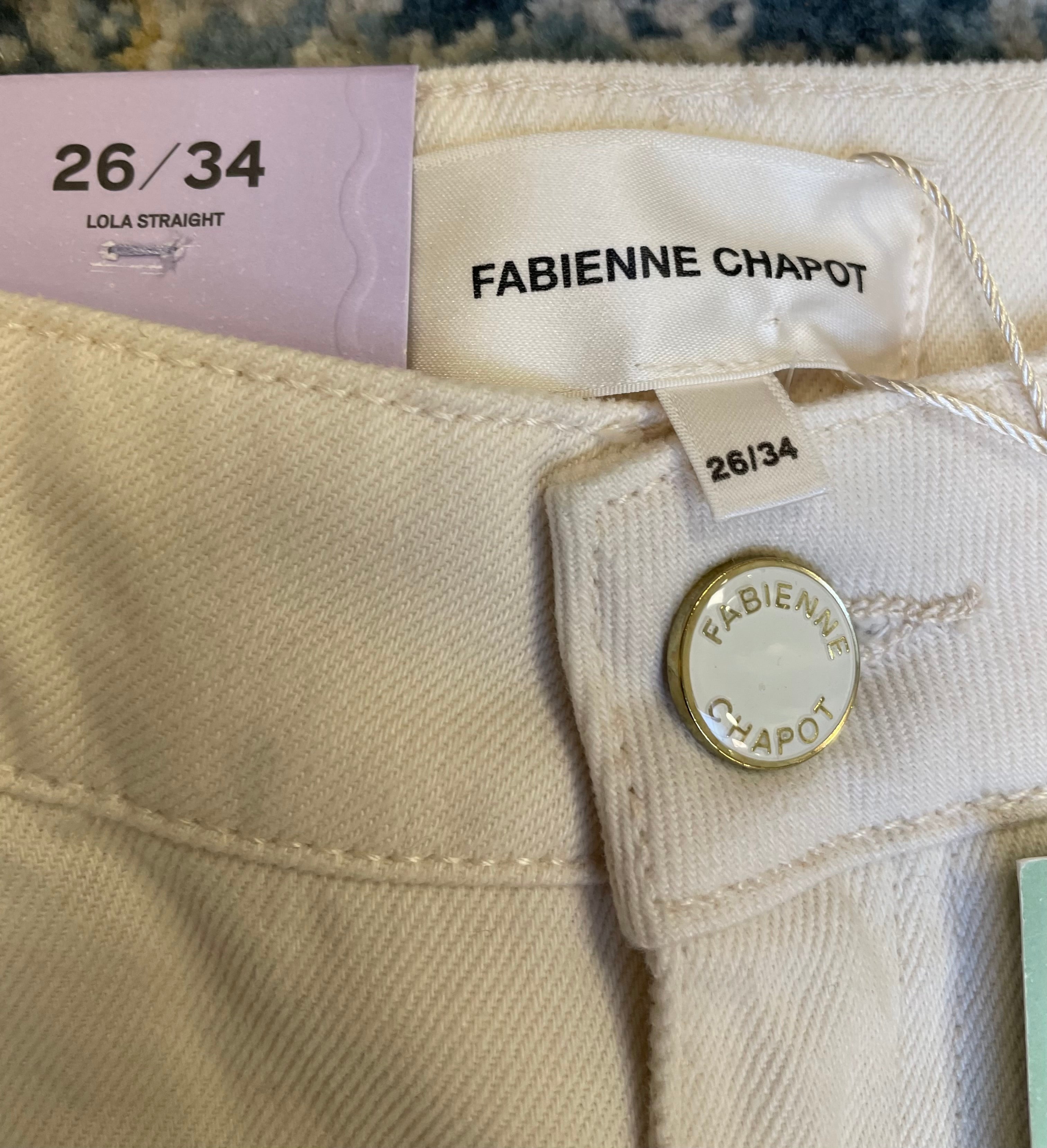 Fabienne Chapot broek w26 L34 nieuw met labels jeans wit