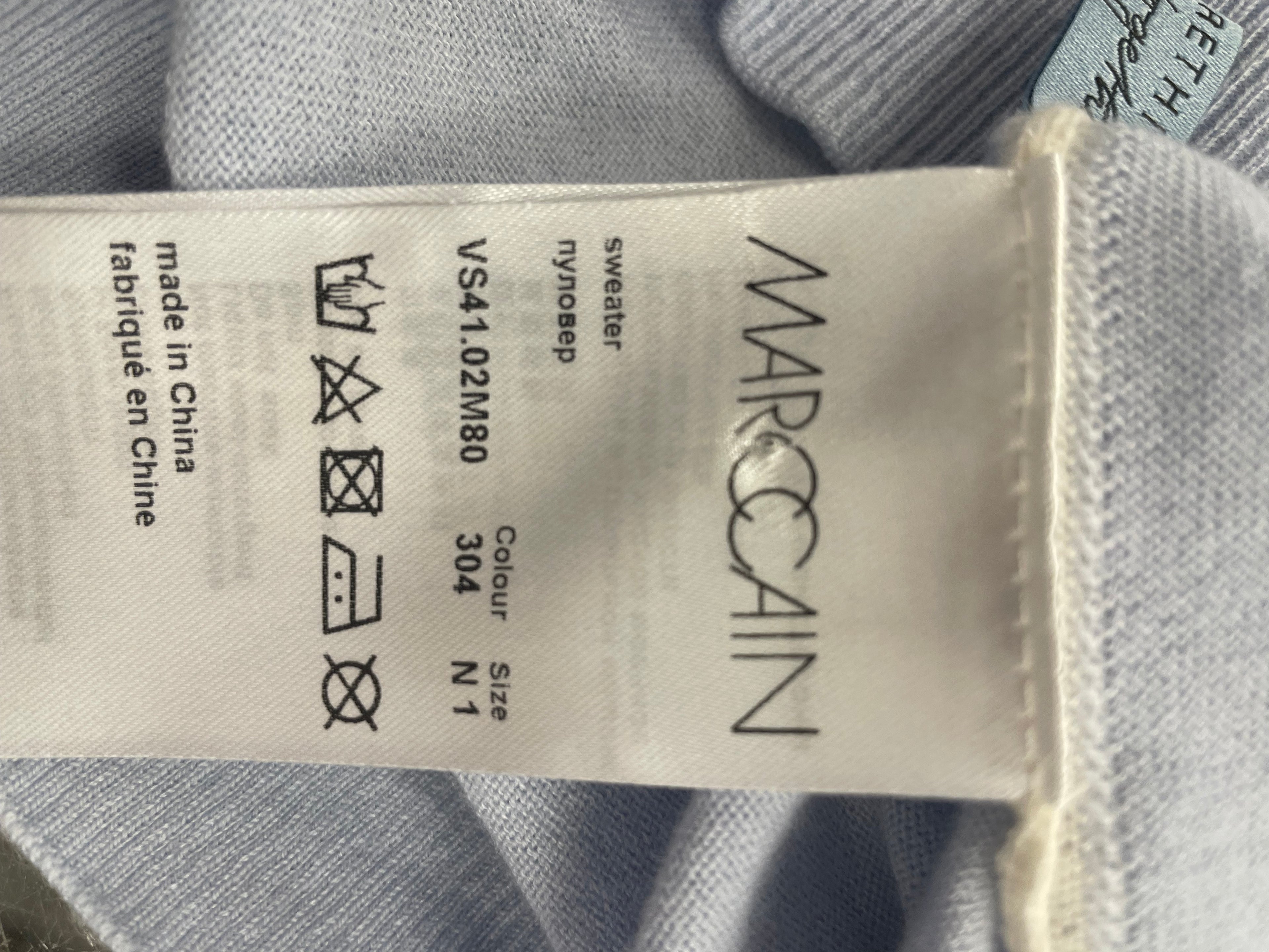 Marc Cain trui lichtblauw maat 1 / XS / 34 wol kasjmier viscose