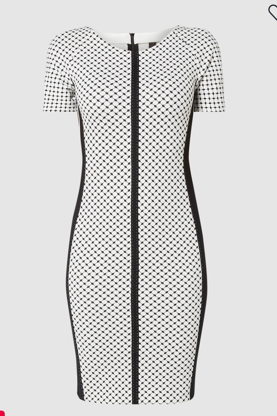 Marc Cain jurk maat 5 / 42 / XL wit zwart
