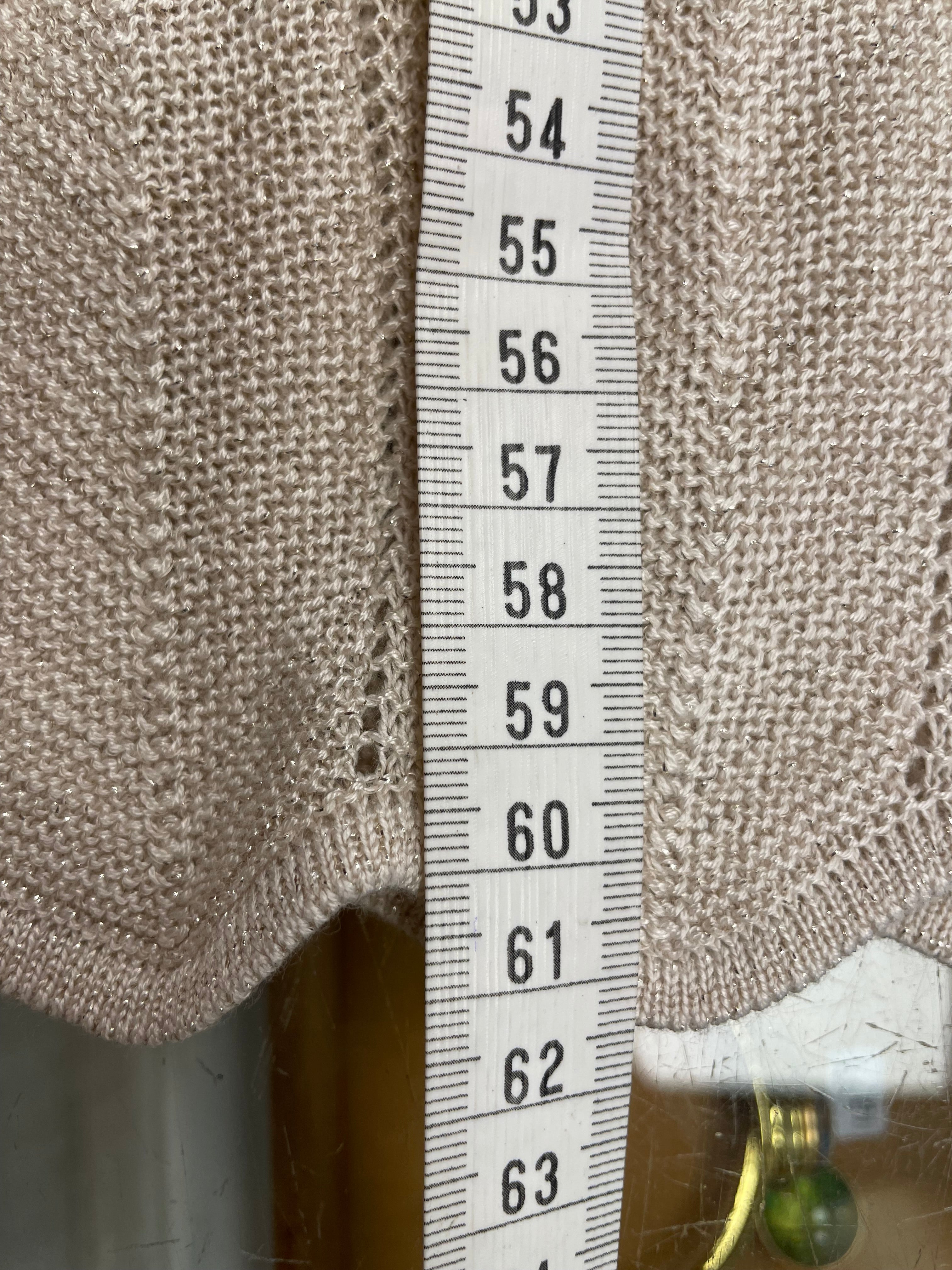 Esqualo top nieuw met labels knitted ecru glitter maat XS 34