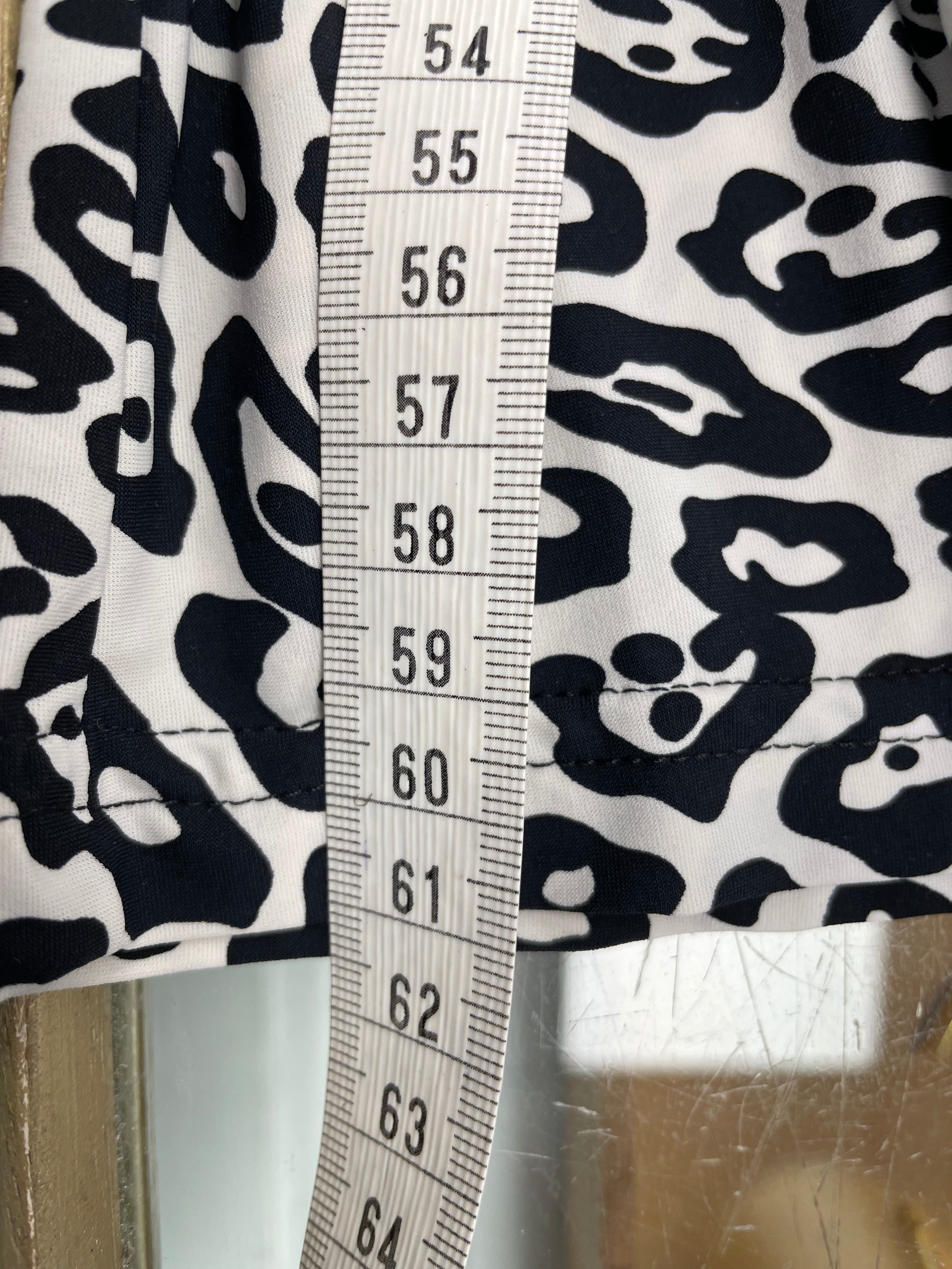 Studio Anneloes shirt maat L 40 zwart wit animal travelstof