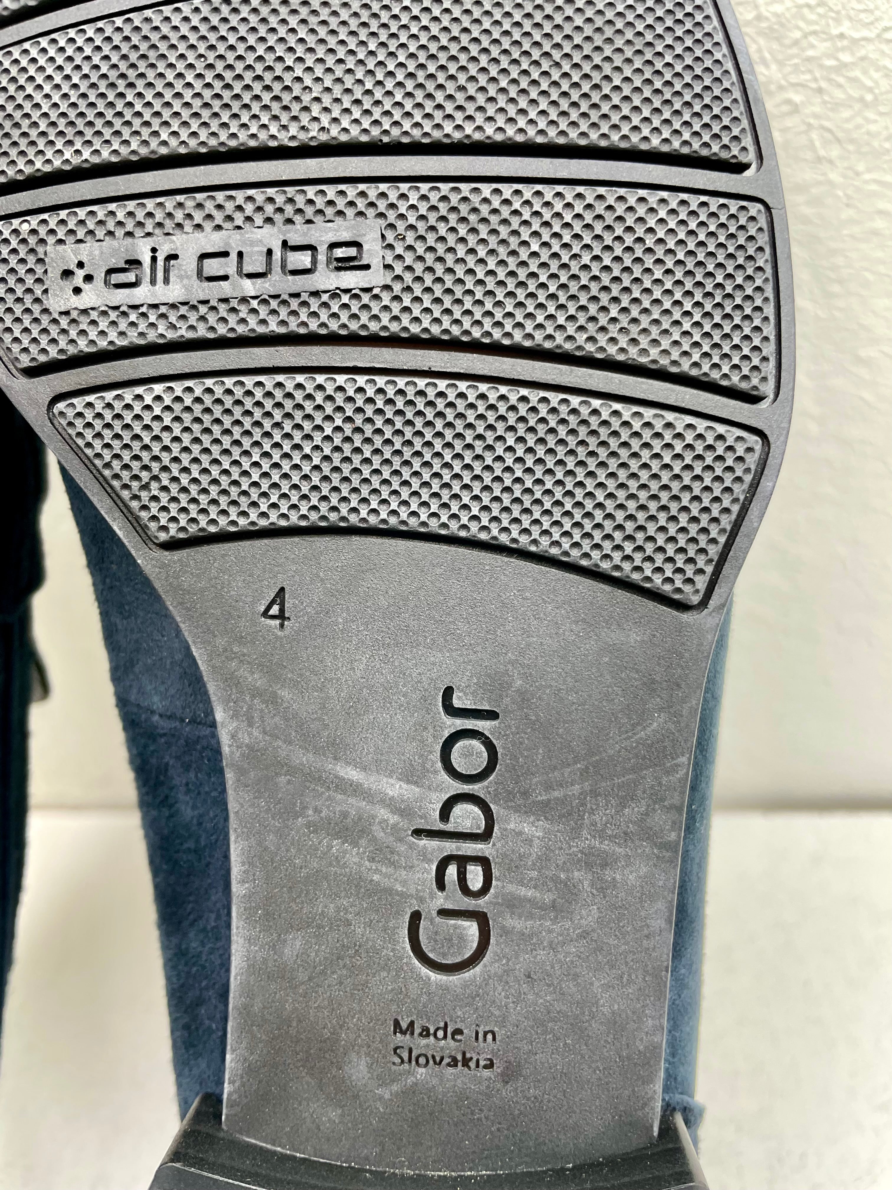 Gabor loafers instappers maat 4 37 donkerblauw nubuck