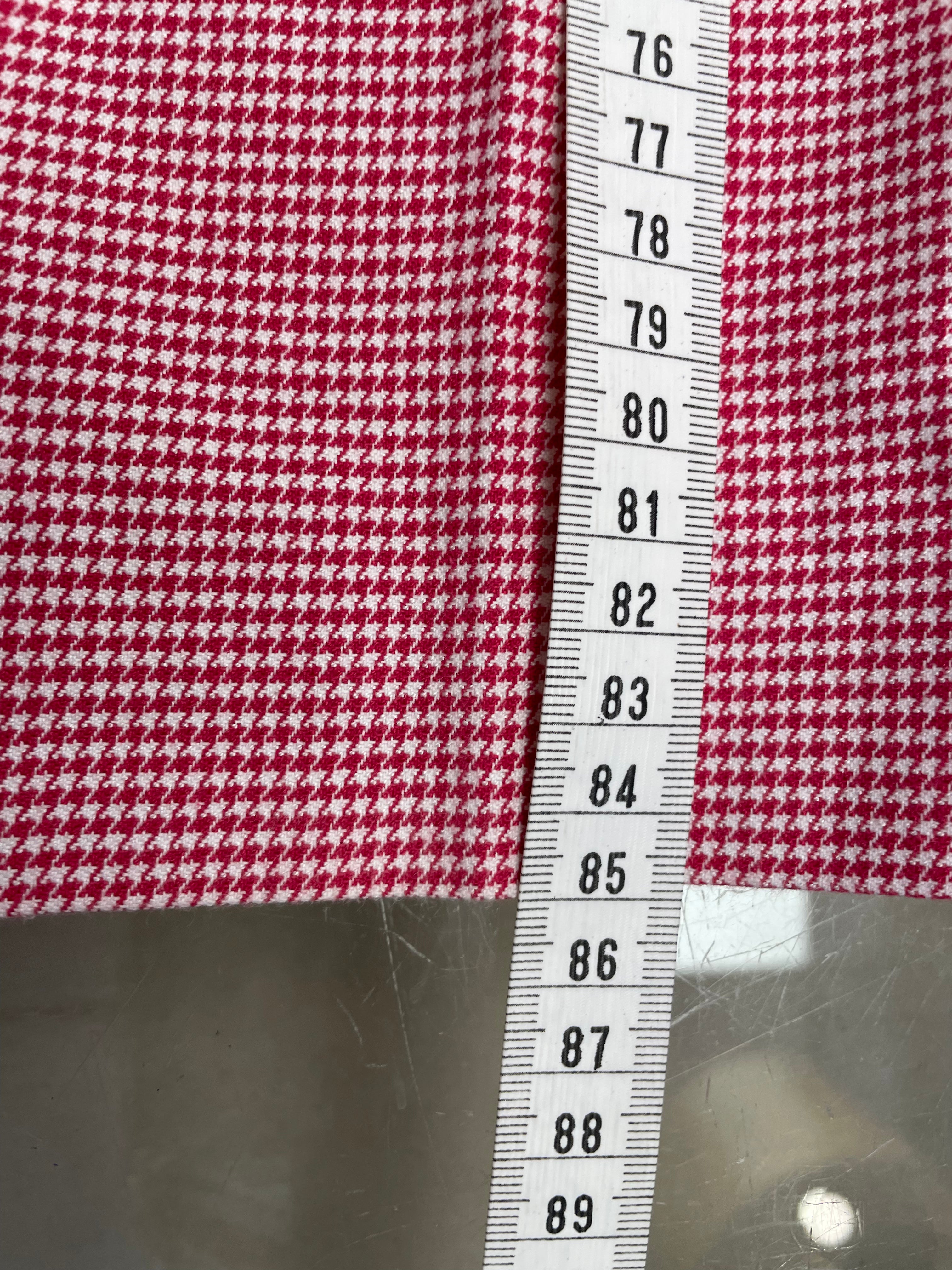 Massimo Dutti broek rood wit ruit