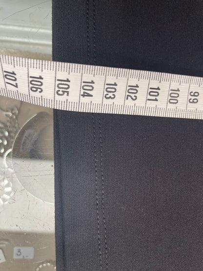 Tommy Hilfiger jurk Dress maat L 40 zwart tricot lang split