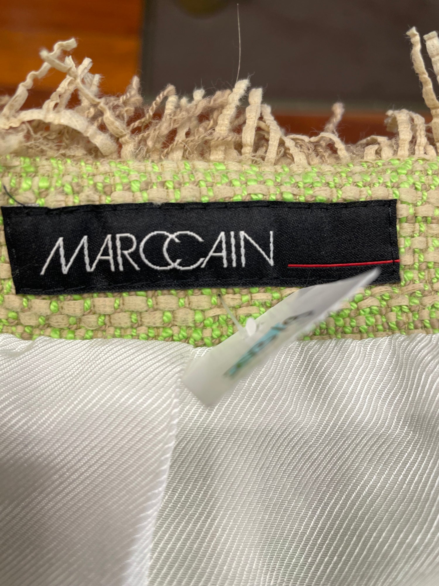 Marc Cain jas blazer groen beige maat 5 XL 42