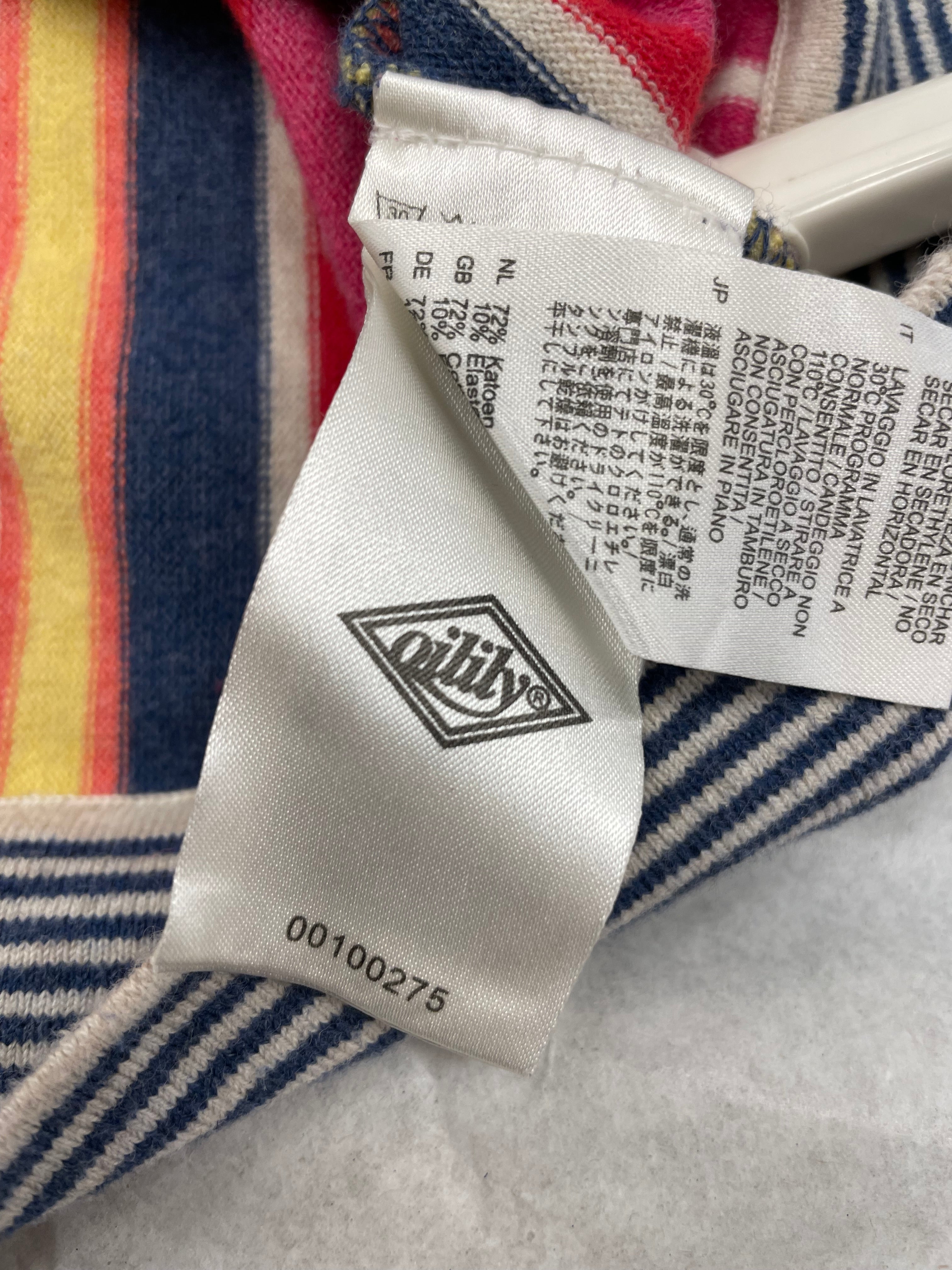 Oilily trui maat M 38 multikleur strepen wol katoen