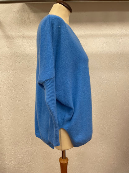 Notshy Cashmere trui nieuw met labels 100% kasjmier maat S oversized blauw