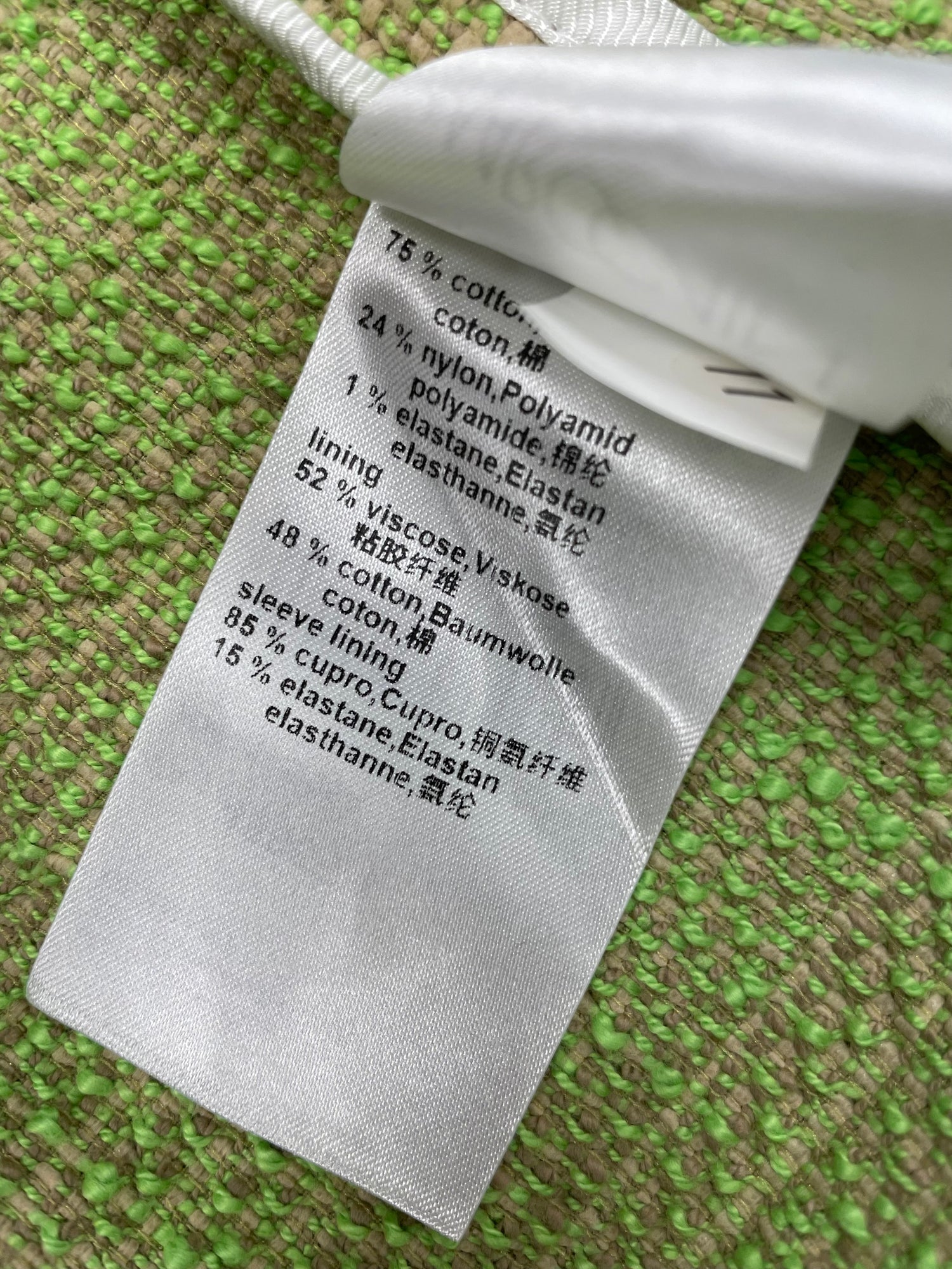 Marc Cain jas blazer groen beige maat 5 XL 42