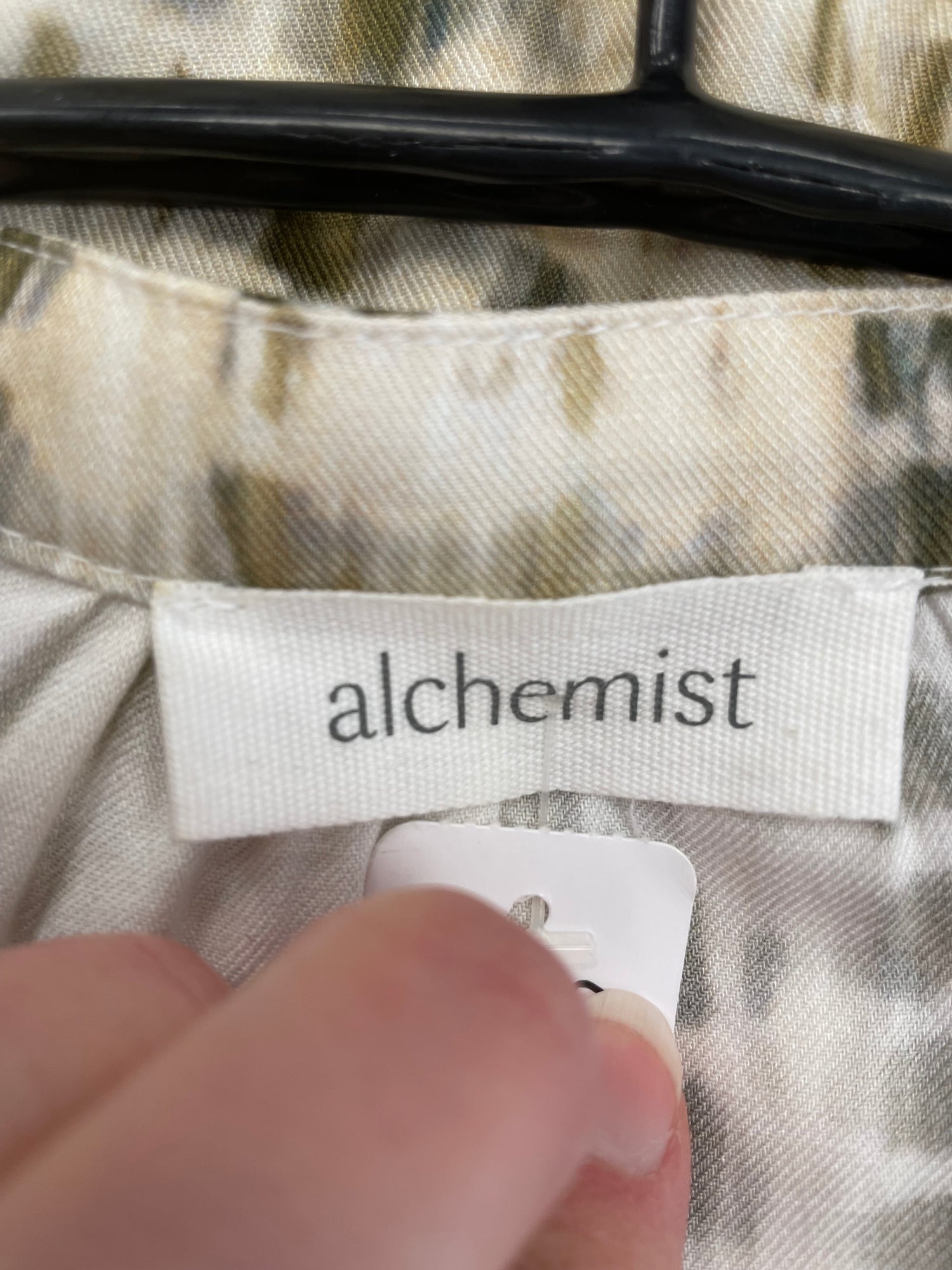 Alchemist blouse top maat 40 L crème beige viscose