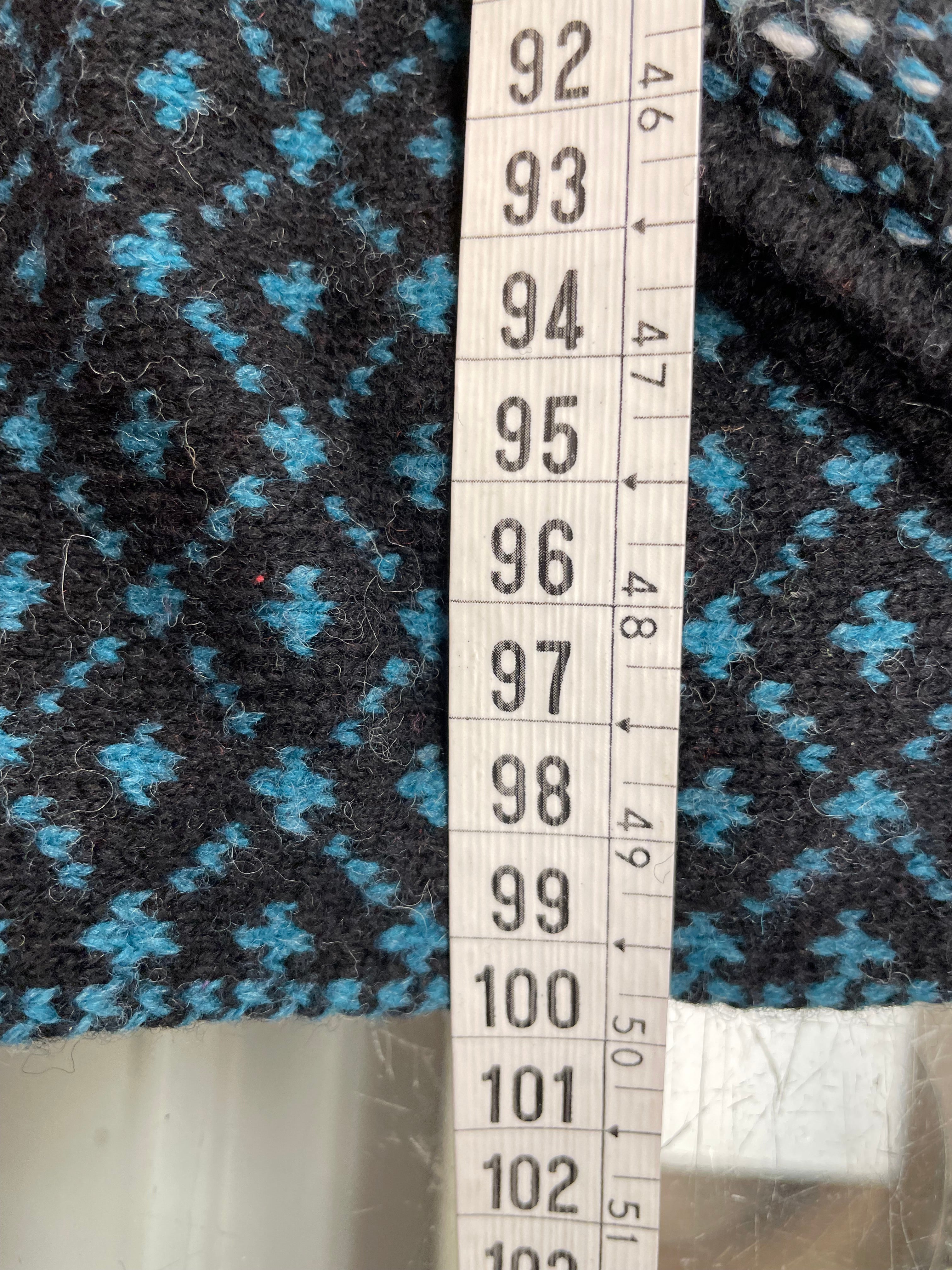 Ivko mantel jas maat 42 / 44 XL multikleur wol