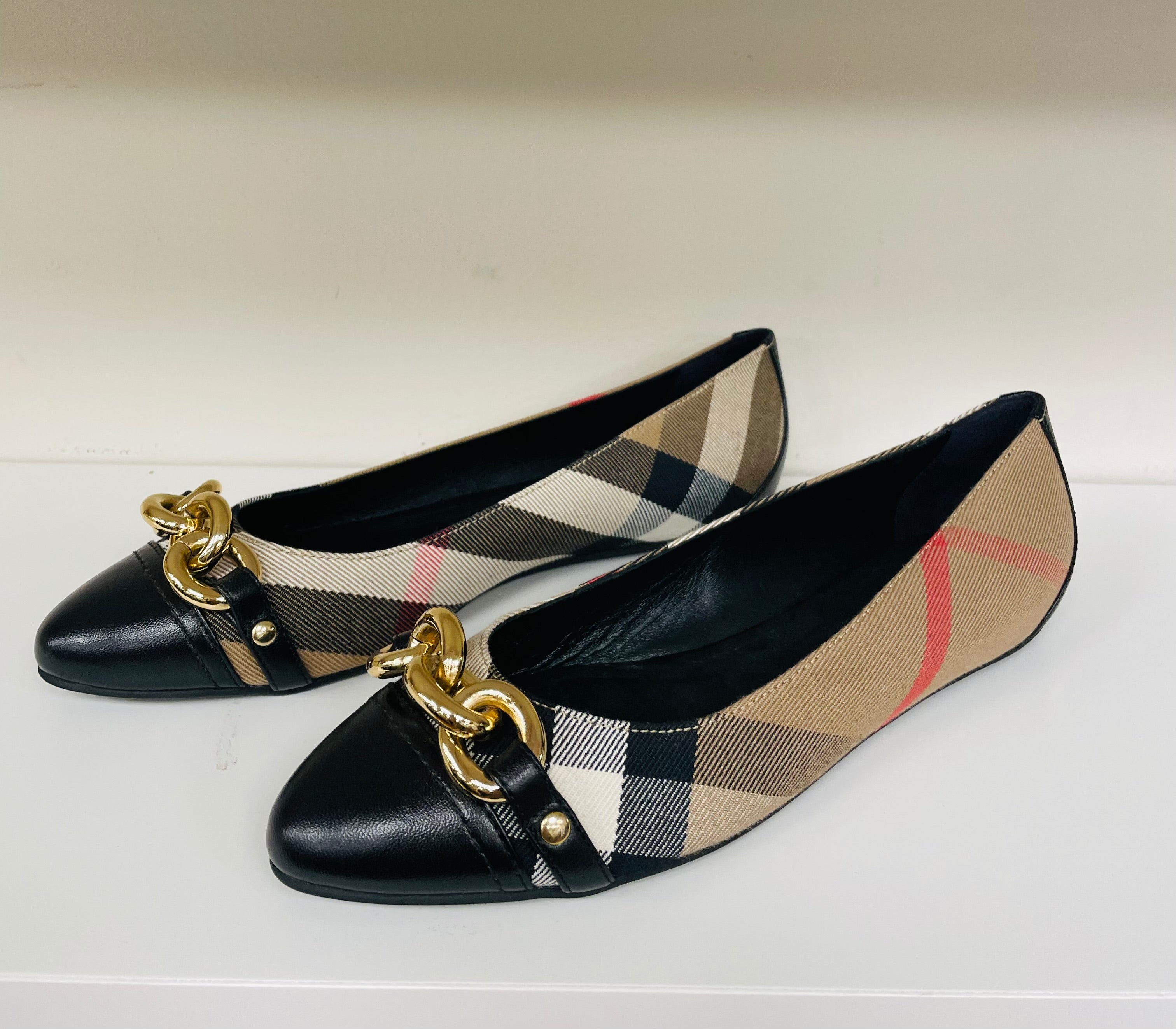 Burberry schoenen instappers ballerina’s maat 37.5