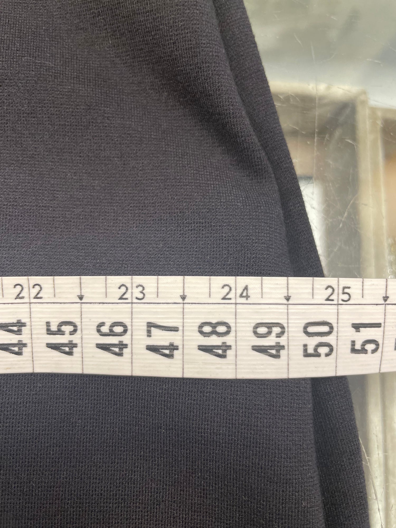Tommy Hilfiger jurk Dress maat L 40 zwart tricot lang split