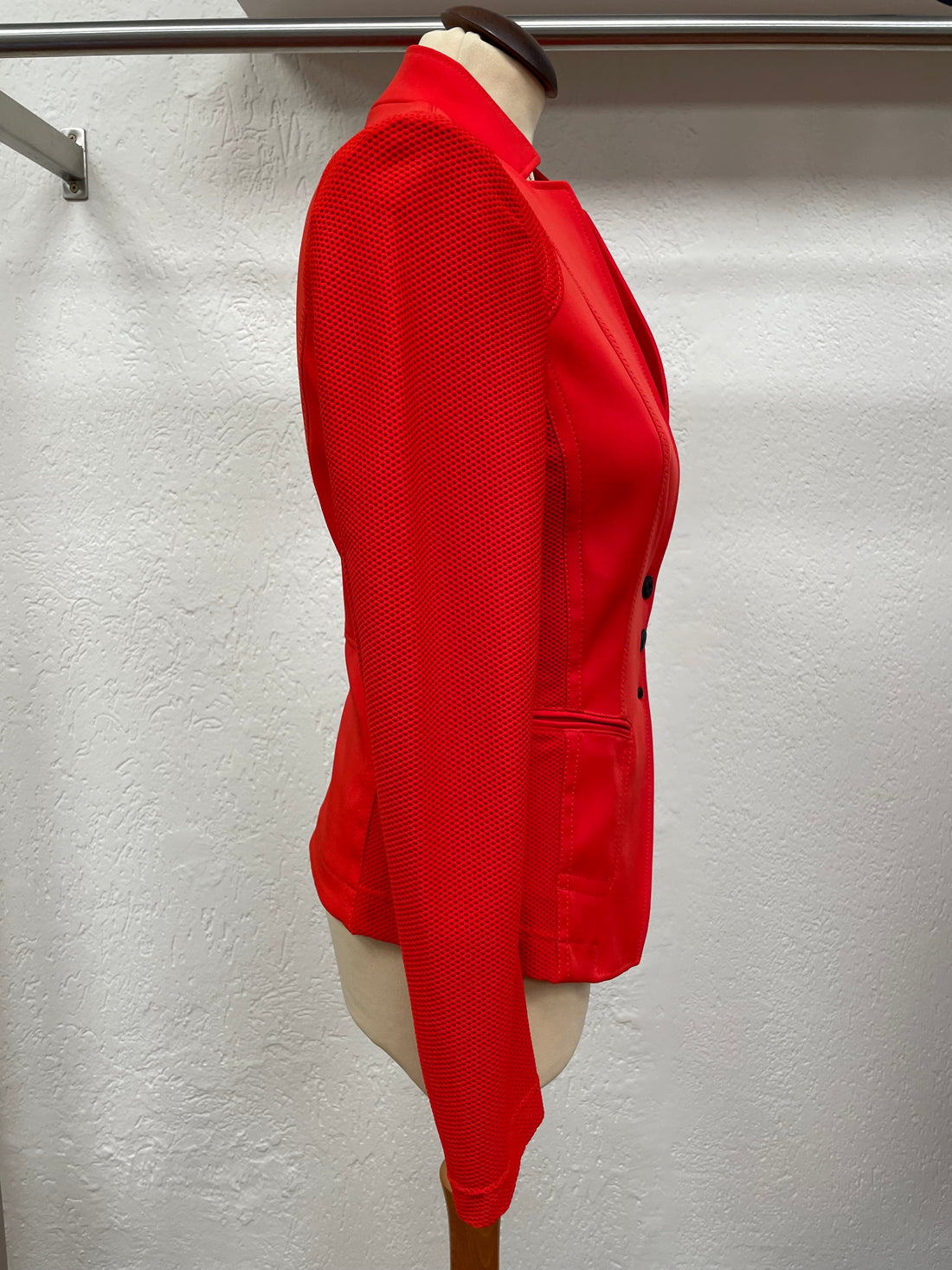 Marc Cain blazer rood colbert jasje maat 2 36 S