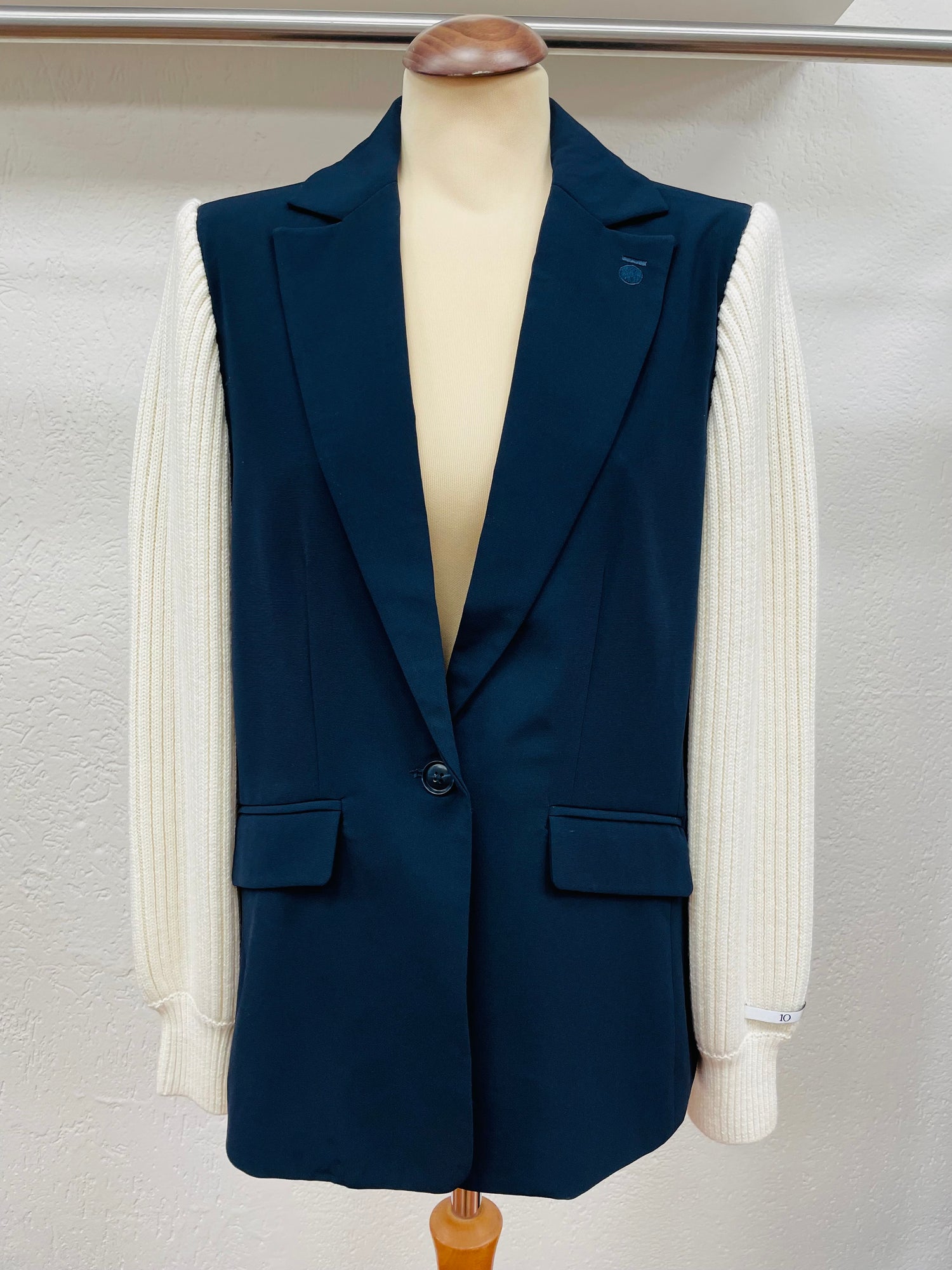 10Days blazer maat S donkerblauw ecru nieuwstaat