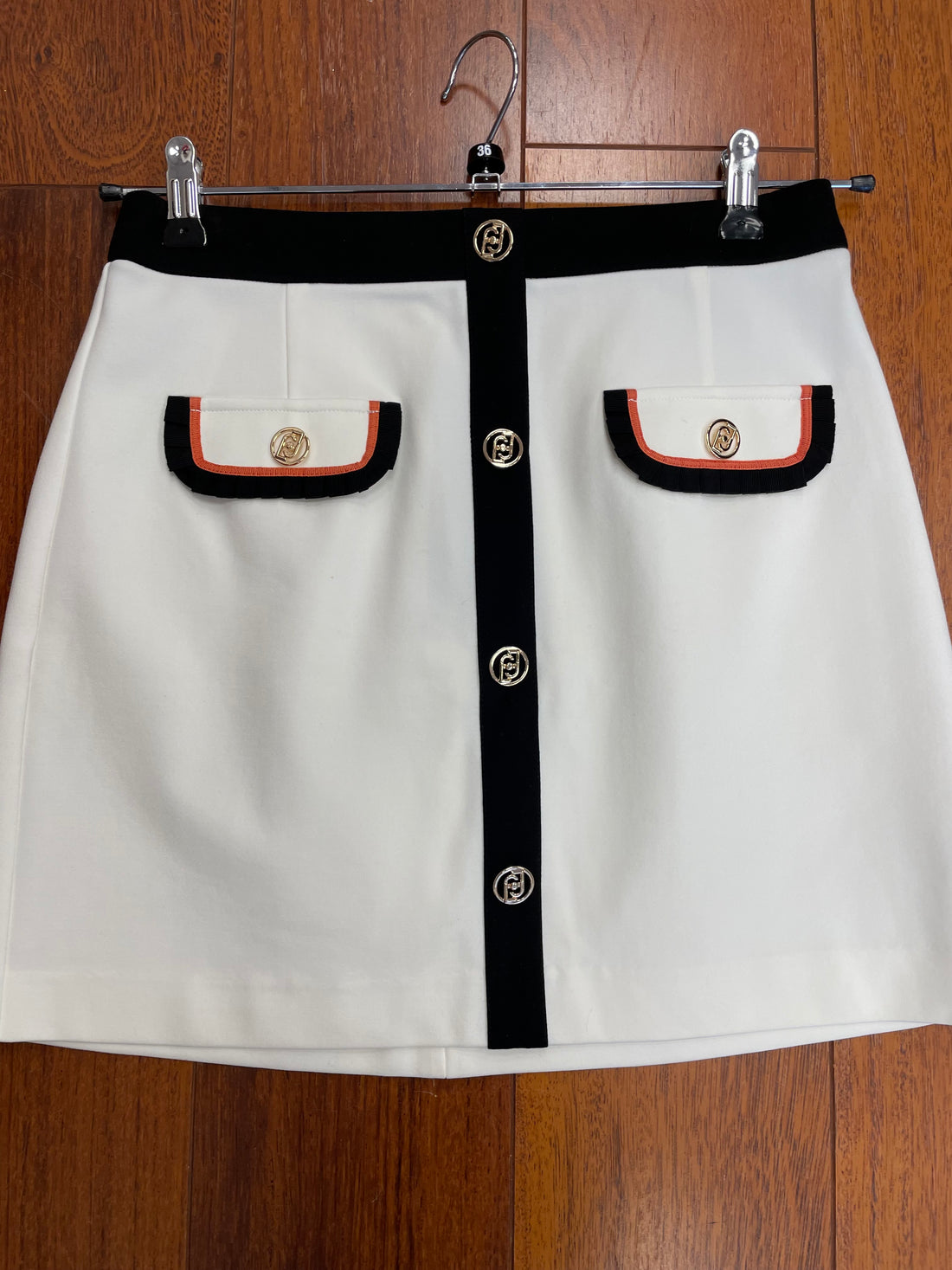 Liu Jo rok maat S 36 wit zwart minirok