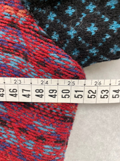 Ivko mantel jas maat 42 / 44 XL multikleur wol