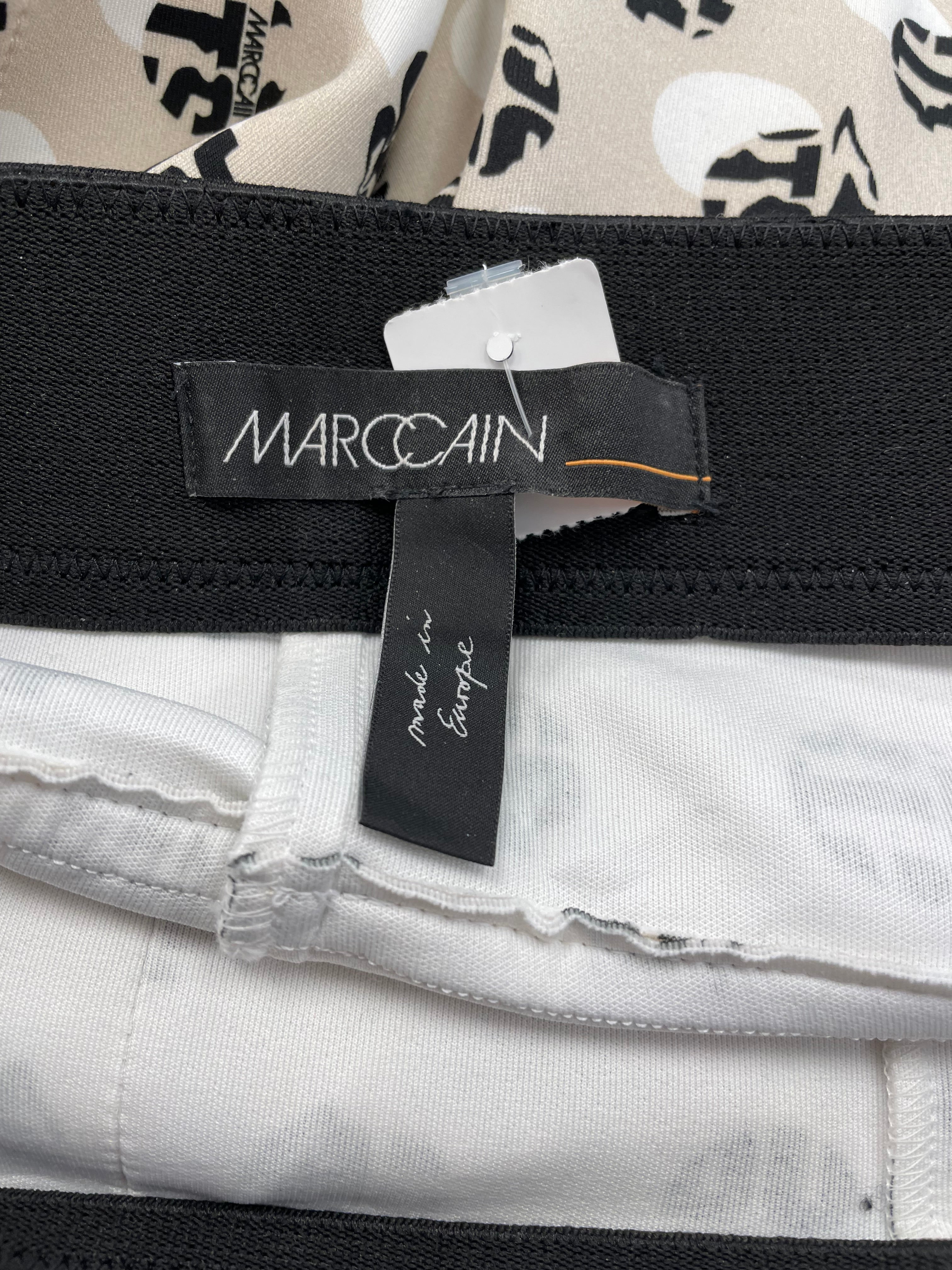 Marc Cain broek maat 1 XS 34 wit zwart beige