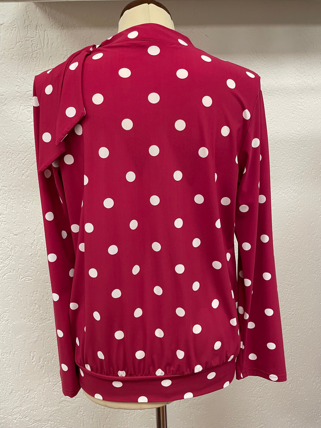 Studio Anneloes top maat L 40 blouse rood wit stippen