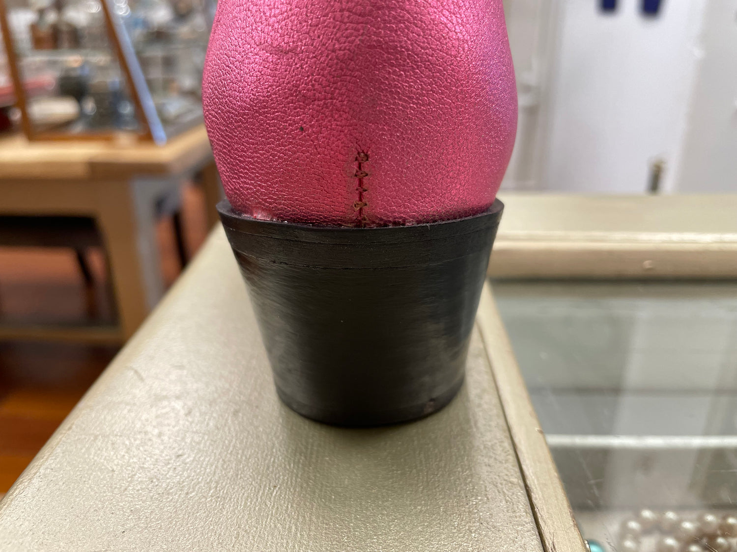 Dwars DWRS laarzen boots western maat 39 roze oranje metallic leer