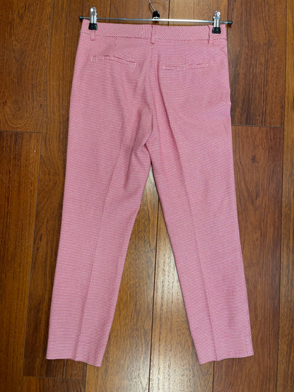 Massimo Dutti broek rood wit ruit