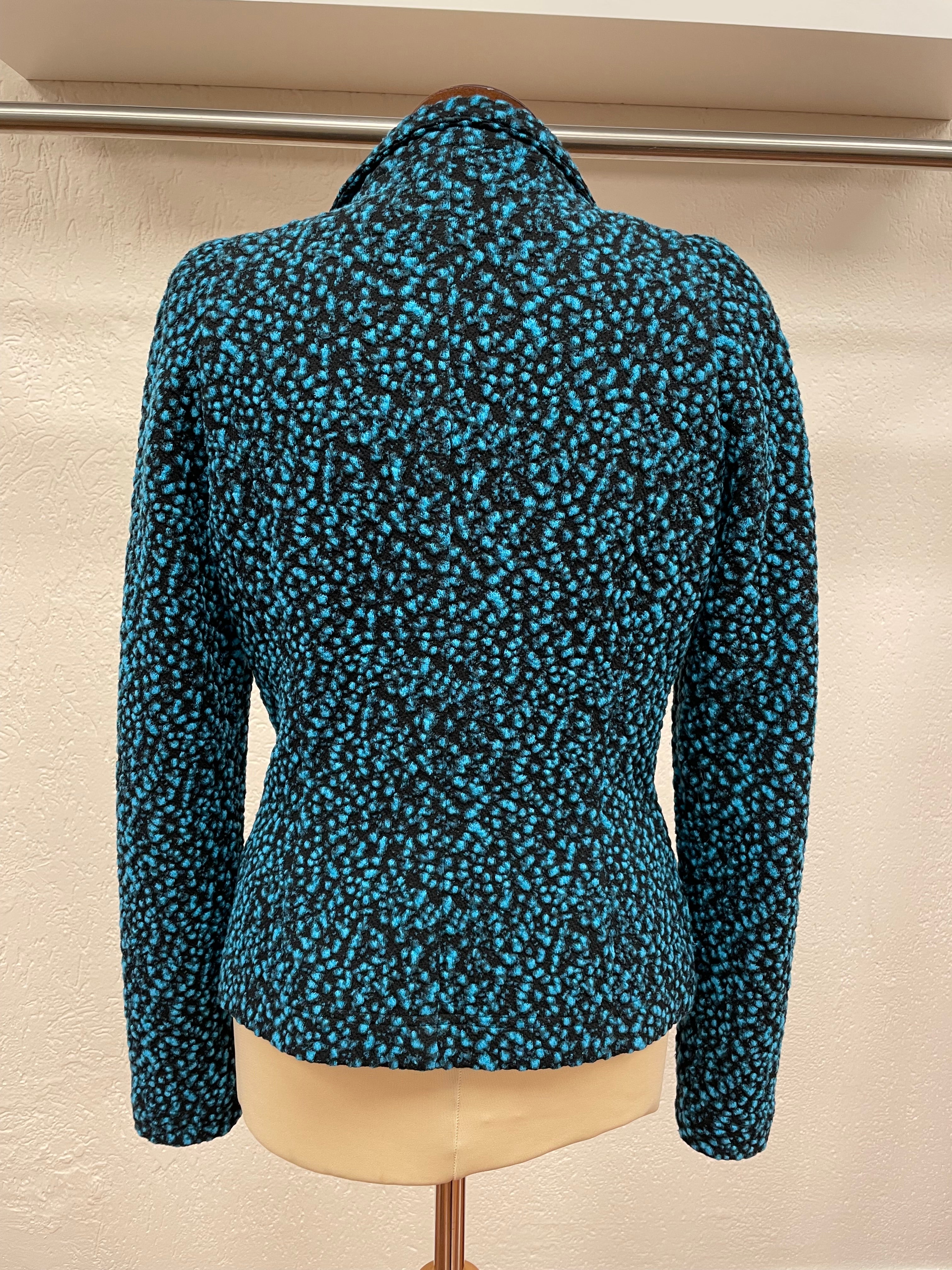 ML Collections blazer jasje maat M zwart aqua nieuwstaat