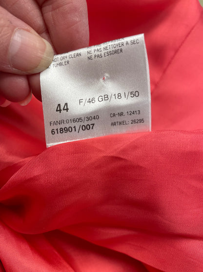 Basler jasje blazer maat 44 XXL rood suède leder