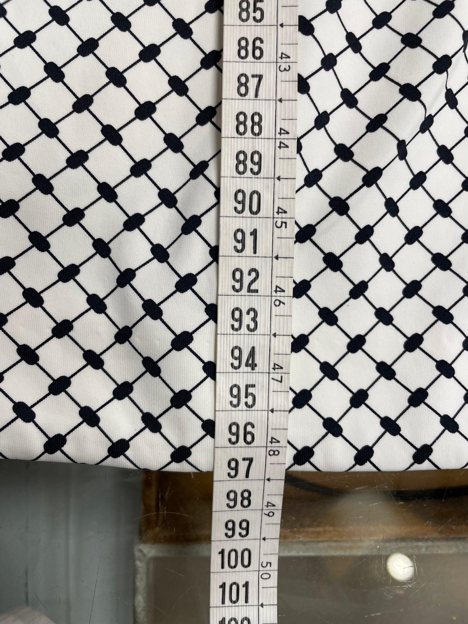 Marc Cain jurk maat 5 / 42 / XL wit zwart