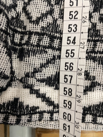 Antik Batik blouse zwart wit maat L 40