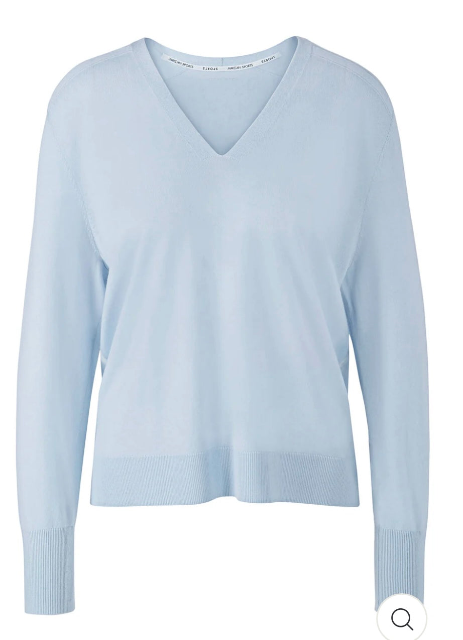 Marc Cain trui lichtblauw maat 1 / XS / 34 wol kasjmier viscose