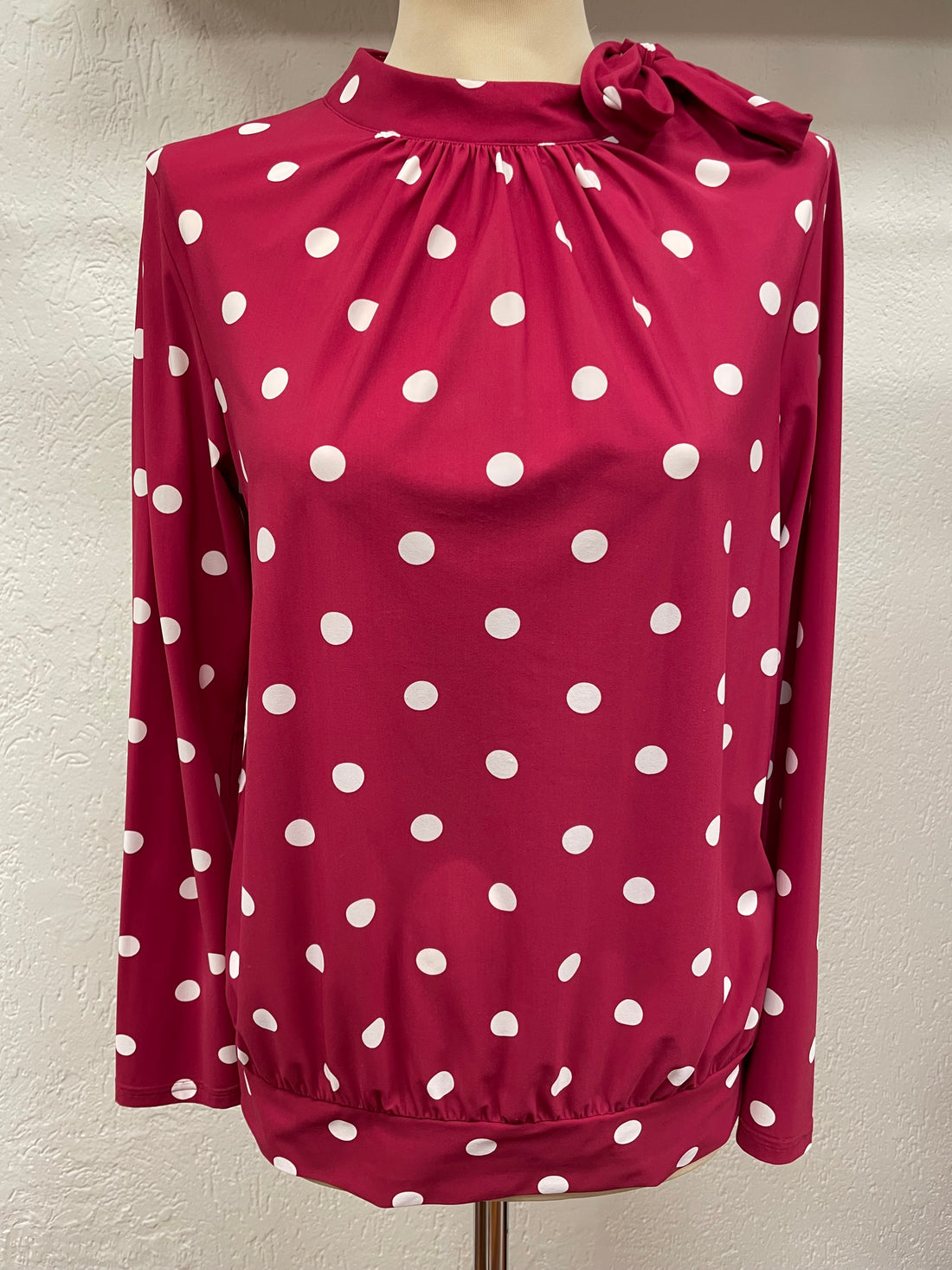 Studio Anneloes top maat L 40 blouse rood wit stippen