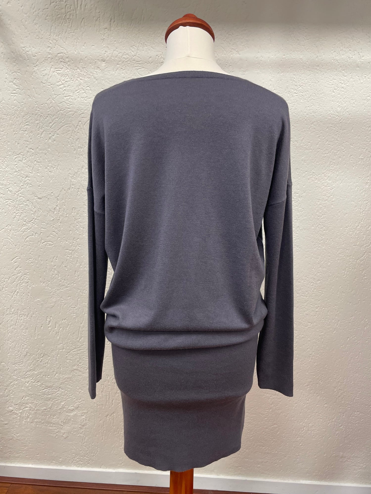 Marc Cain trui sweater maat 4 40 L paars lila zijde wol kasjmier