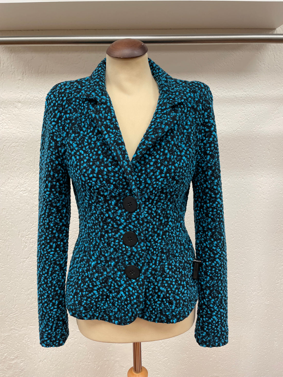 ML Collections blazer jasje maat M zwart aqua nieuwstaat