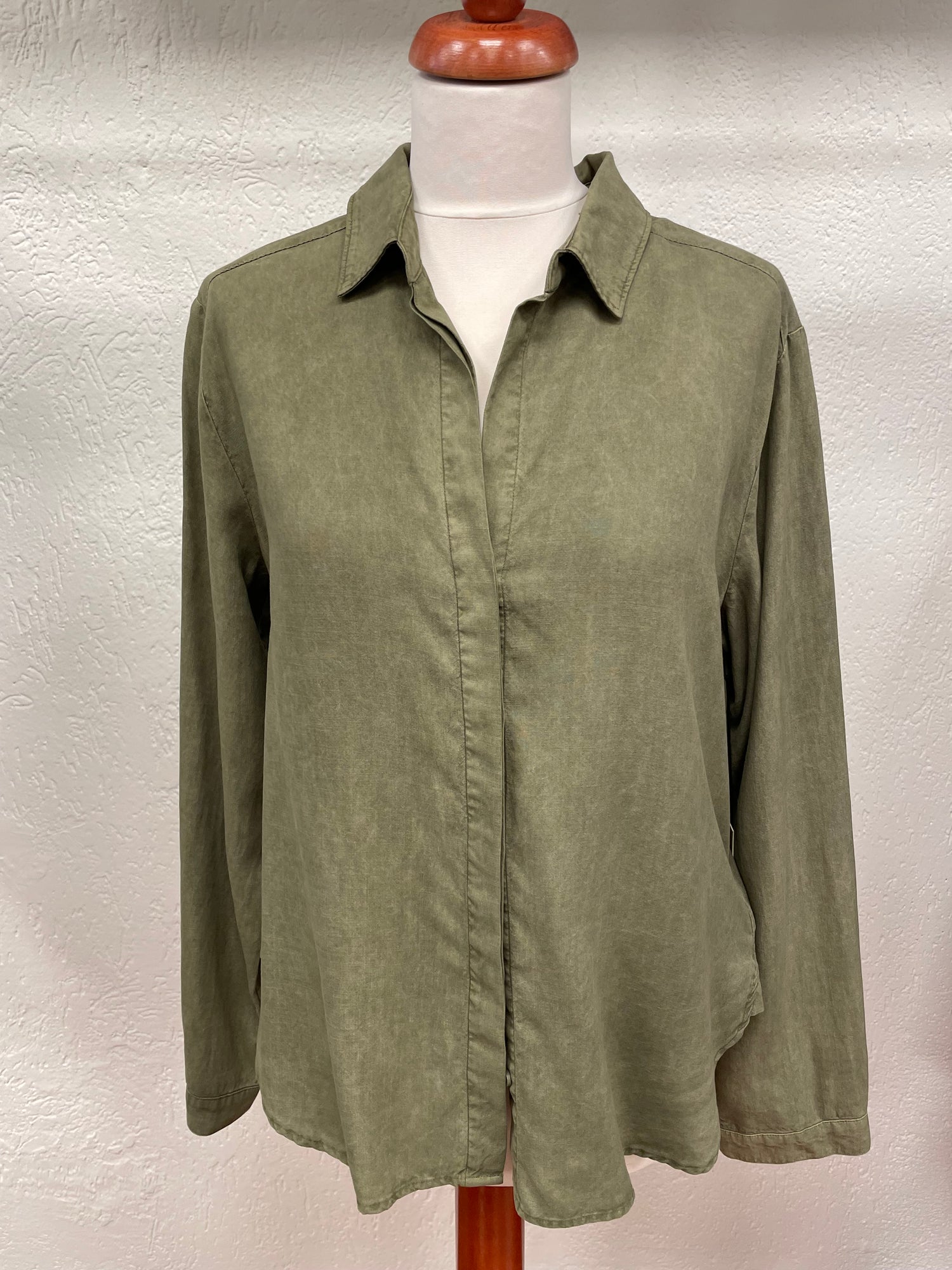 Bella Dahl blouse maat L 40 groen donkergroen